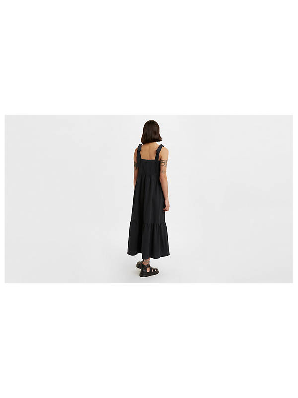 Tie Shoulder Tier Dress - Black | Levi's® US