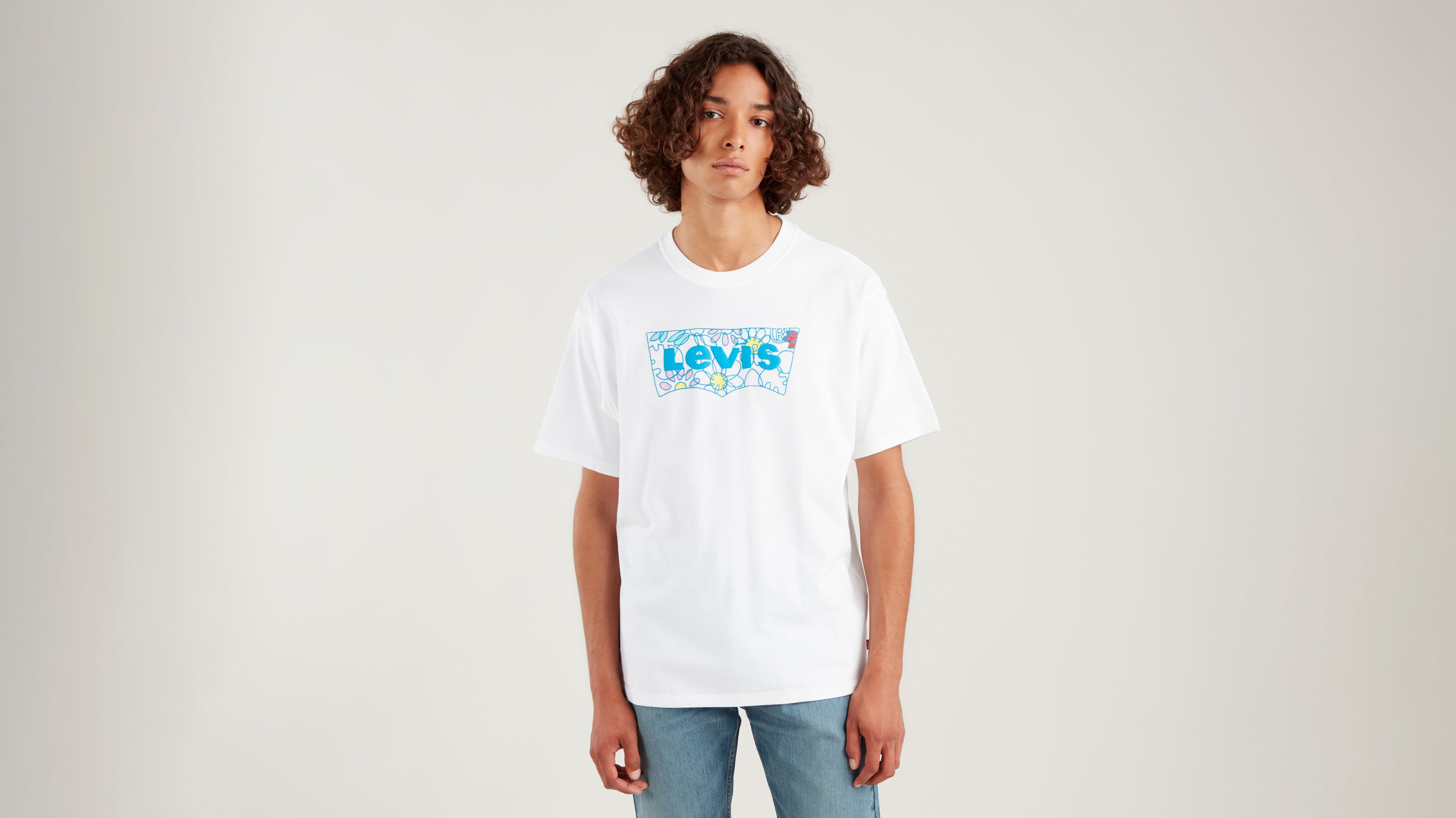 Vintage t-shirt med tryck 1