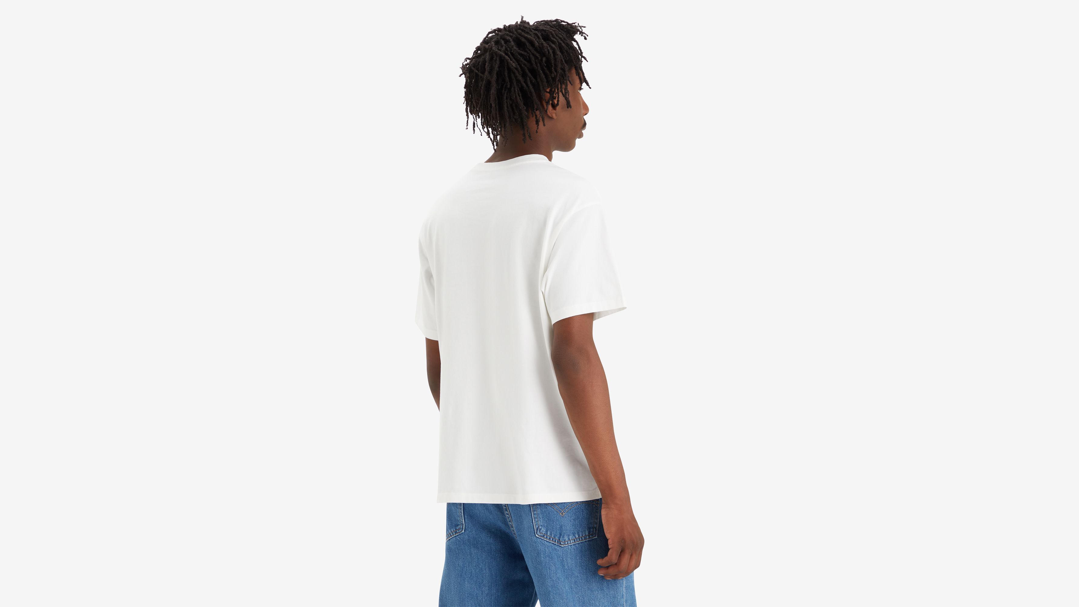 Tシャツ・カットソー ^LEATHERY^ Drag on overfit short sleeve t-shirt WHITE MELANG Vintage Fit Graphic T-shirt - White | Levi's® CA