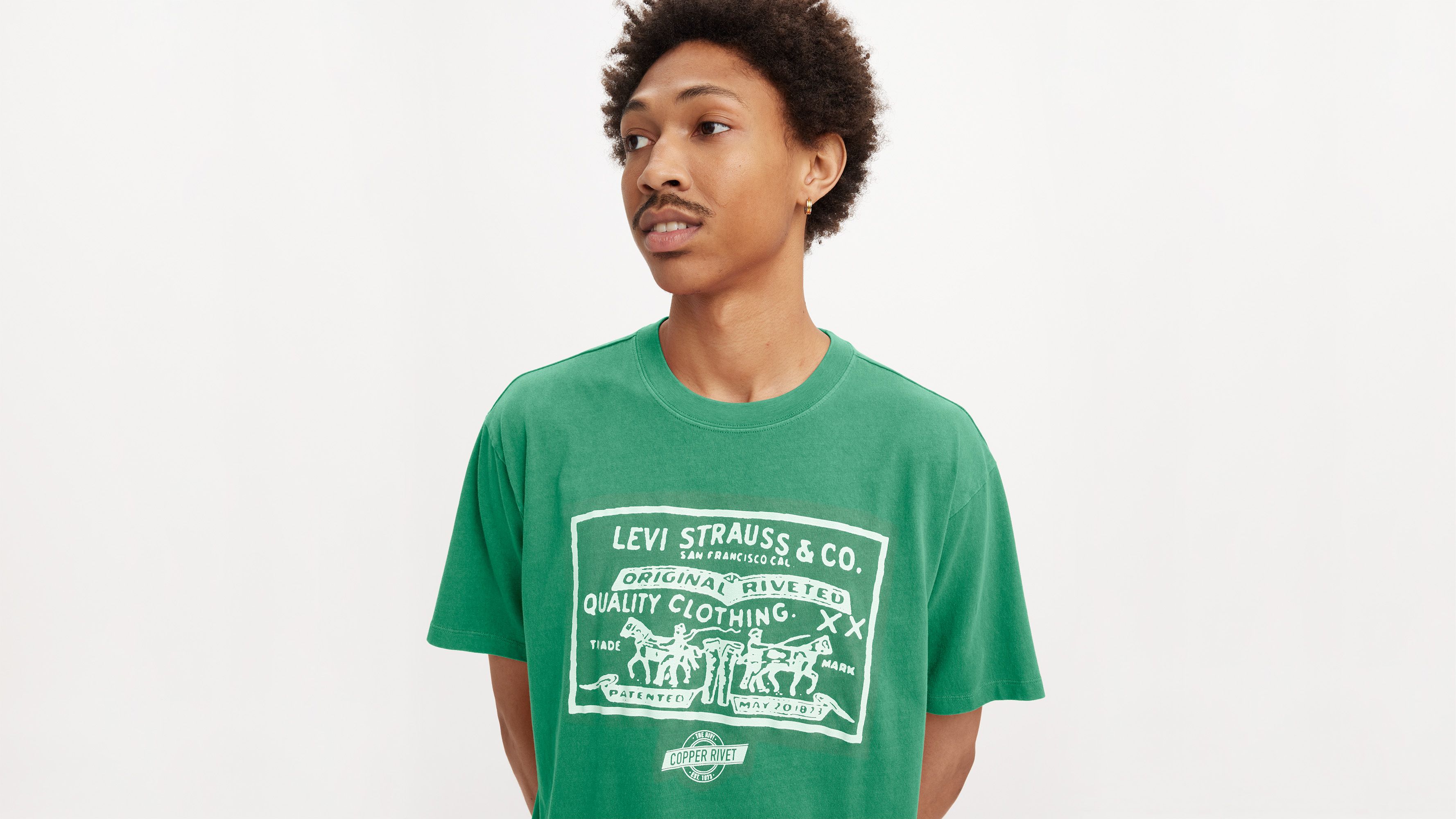 Vintage Fit Tshirt Mit Grafik Grün Levi's® AT