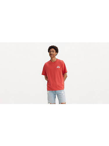 리바이스 Levi Vintage Fit Graphic T-shirt,Baked Apple - Red