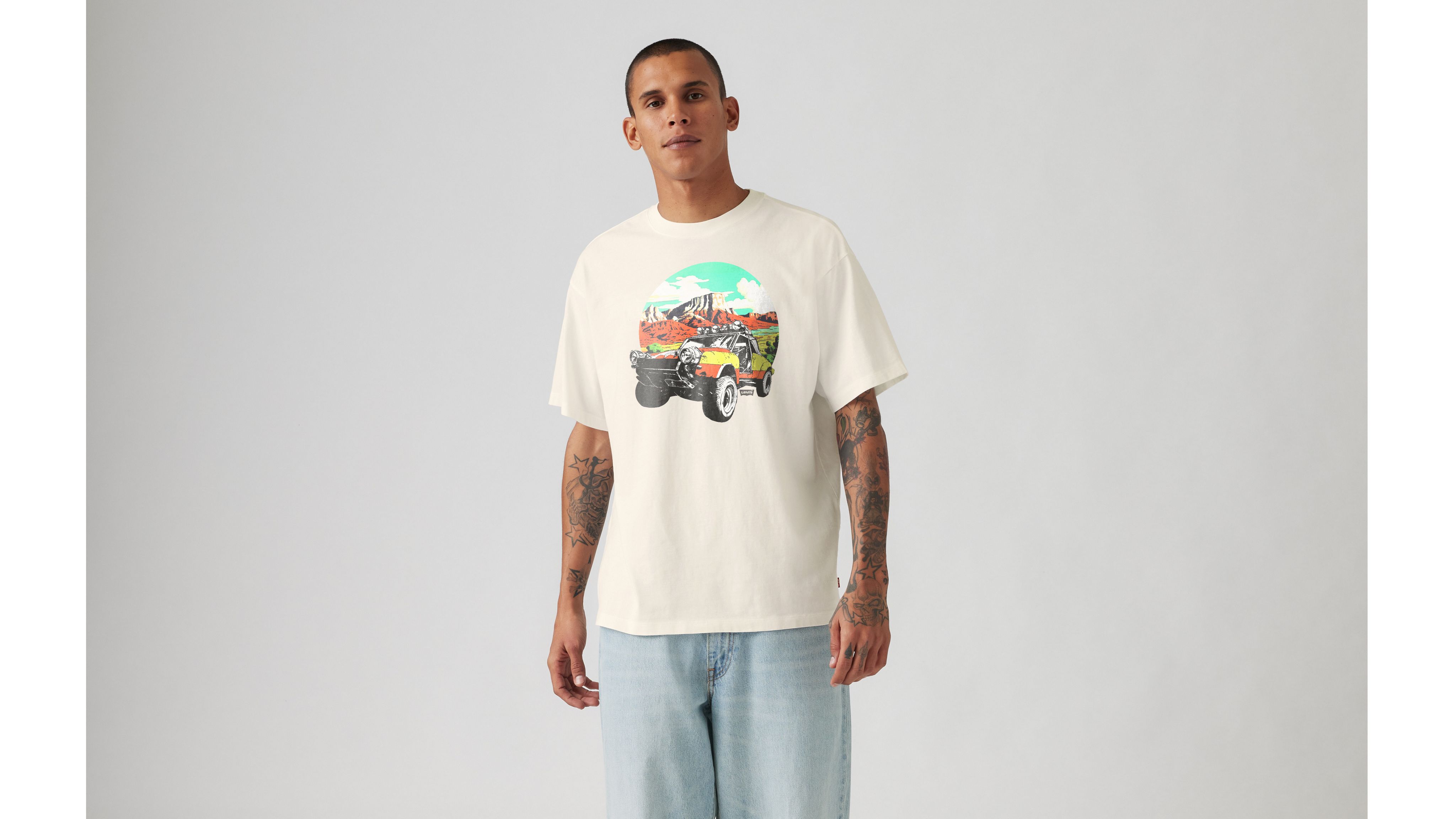 Levi's Vintage Fit Graphic T-shirt In Archival Vintage Des