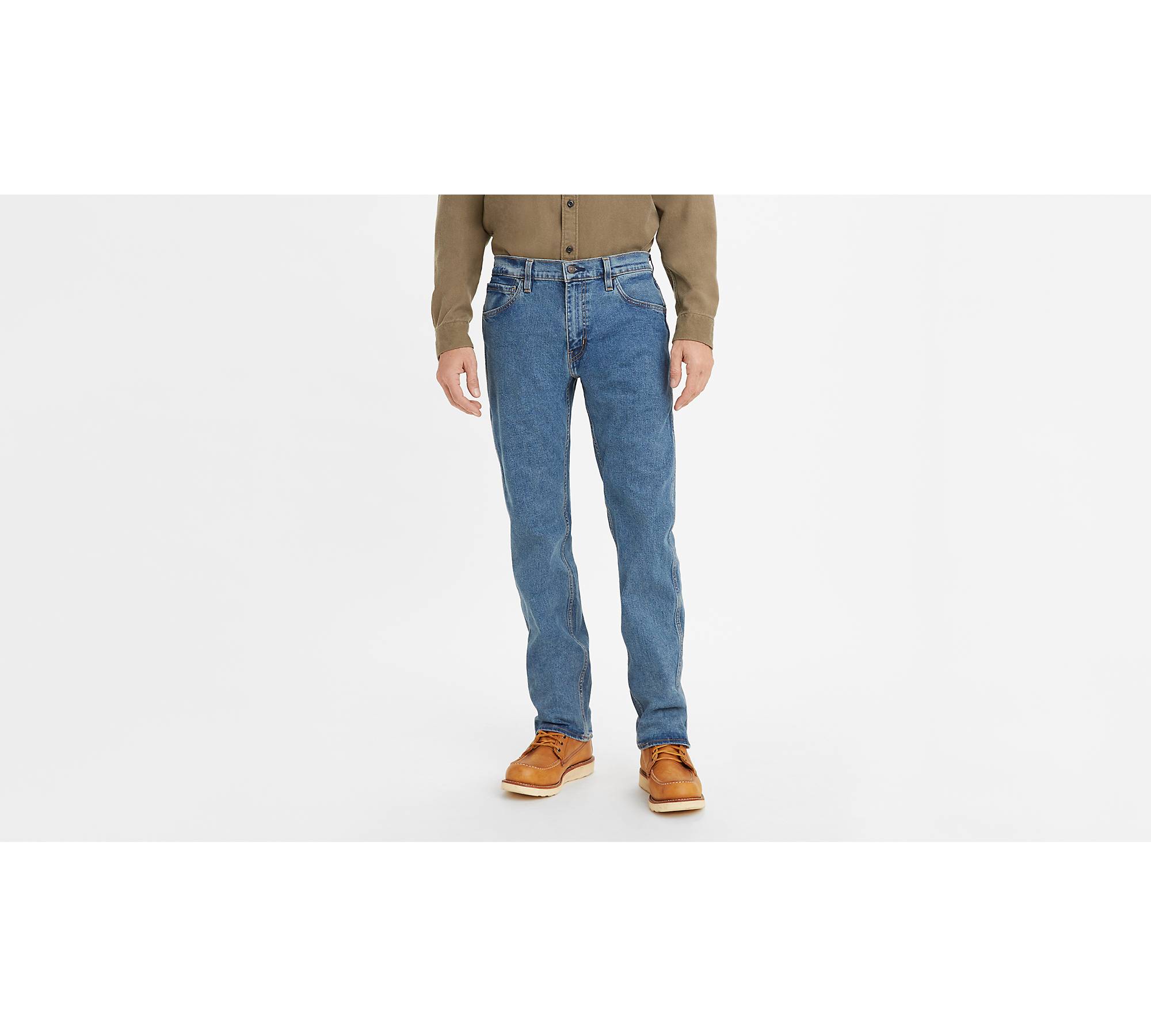 Levi's Men's 505 Workwear Fit Jeans, Medium Stonewash, 29Wx30L at   Men's Clothing store