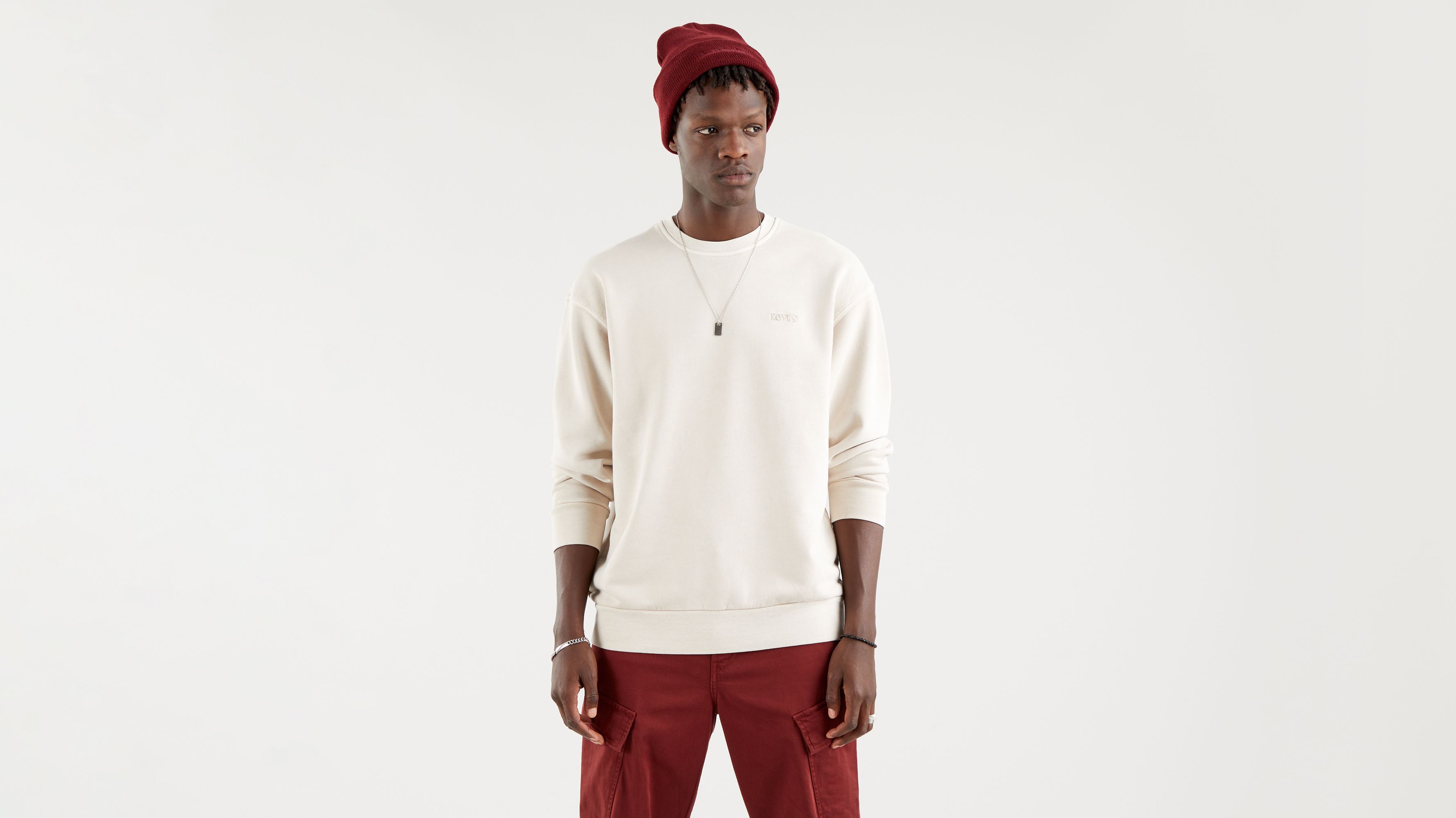 Relaxed Crew Neck Sweatshirt 1