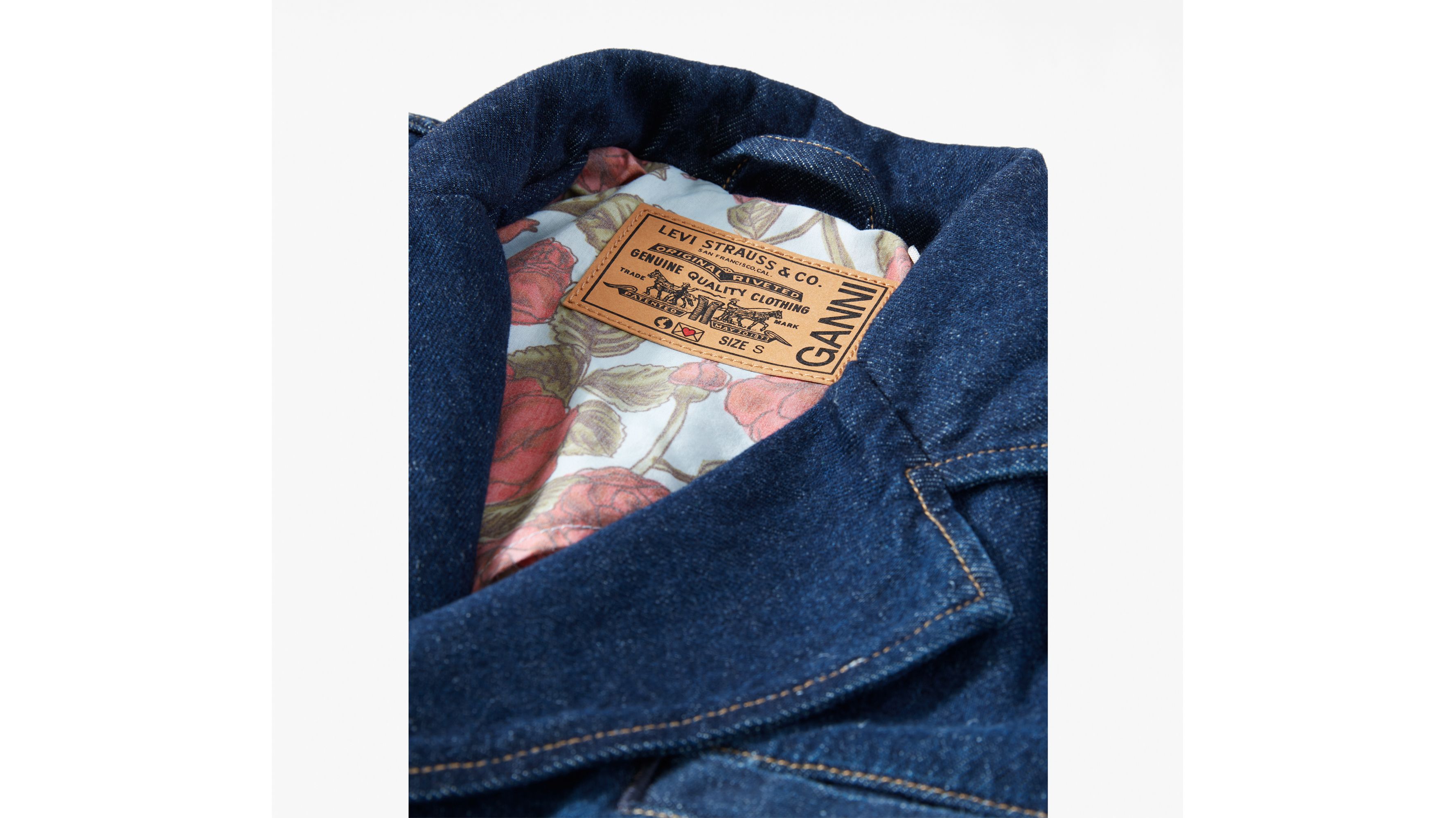 GANNI｜DENIM JACKETS (Blue Twill Denim Jacket (J1687 077 Blue Twill Denim Jacket | GANNI US