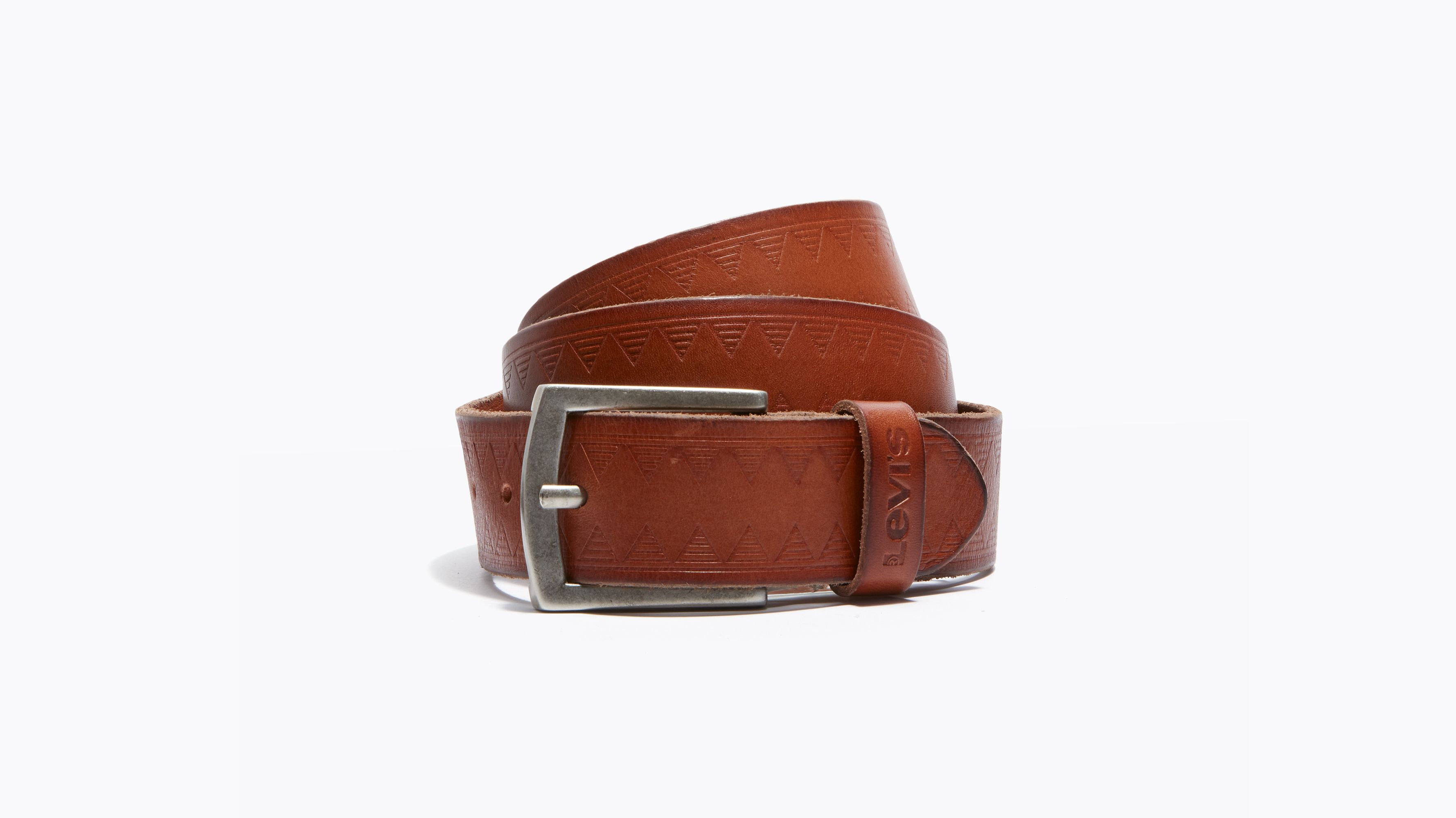 Levi&s Tumbled-Leather Reversible Belt - Men, Size: Medium, Brown