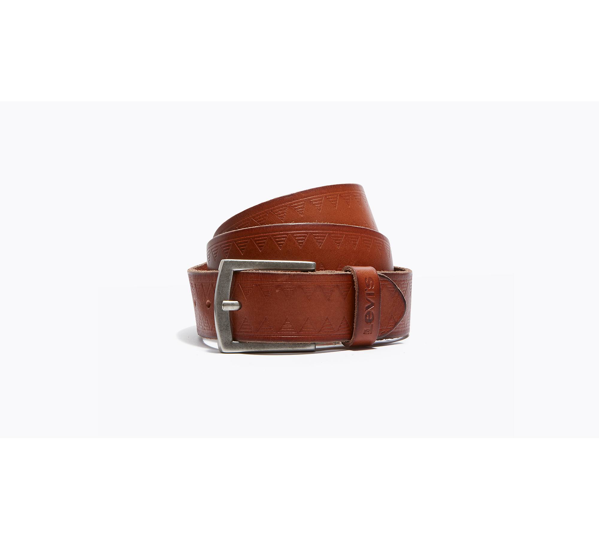Herringbone Pattern Belt Strap,Embossed Full Grain Leather Belt Strip, –  Metal Field Shop