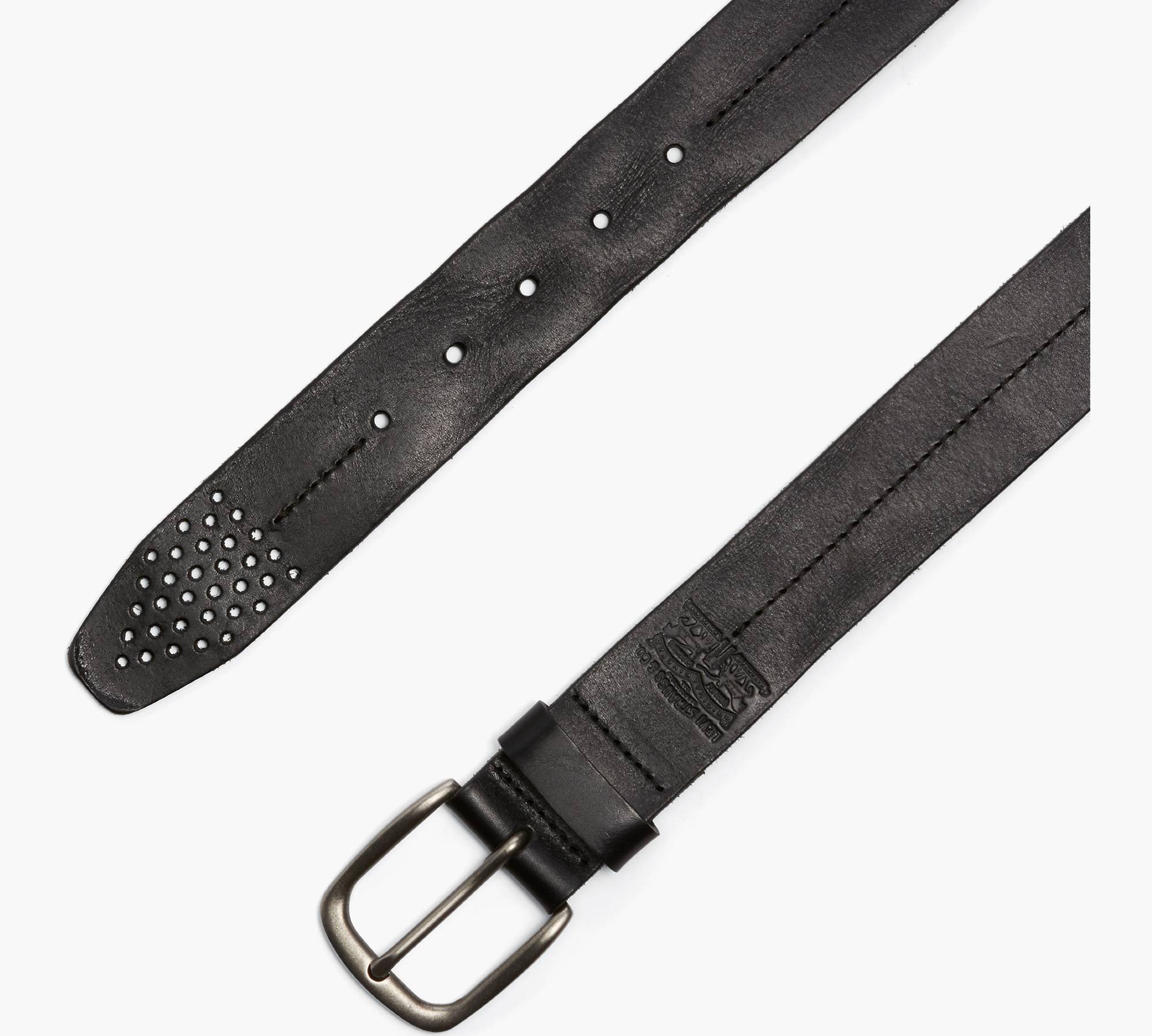 Perforated Leather Belt - Black | Levi's® US