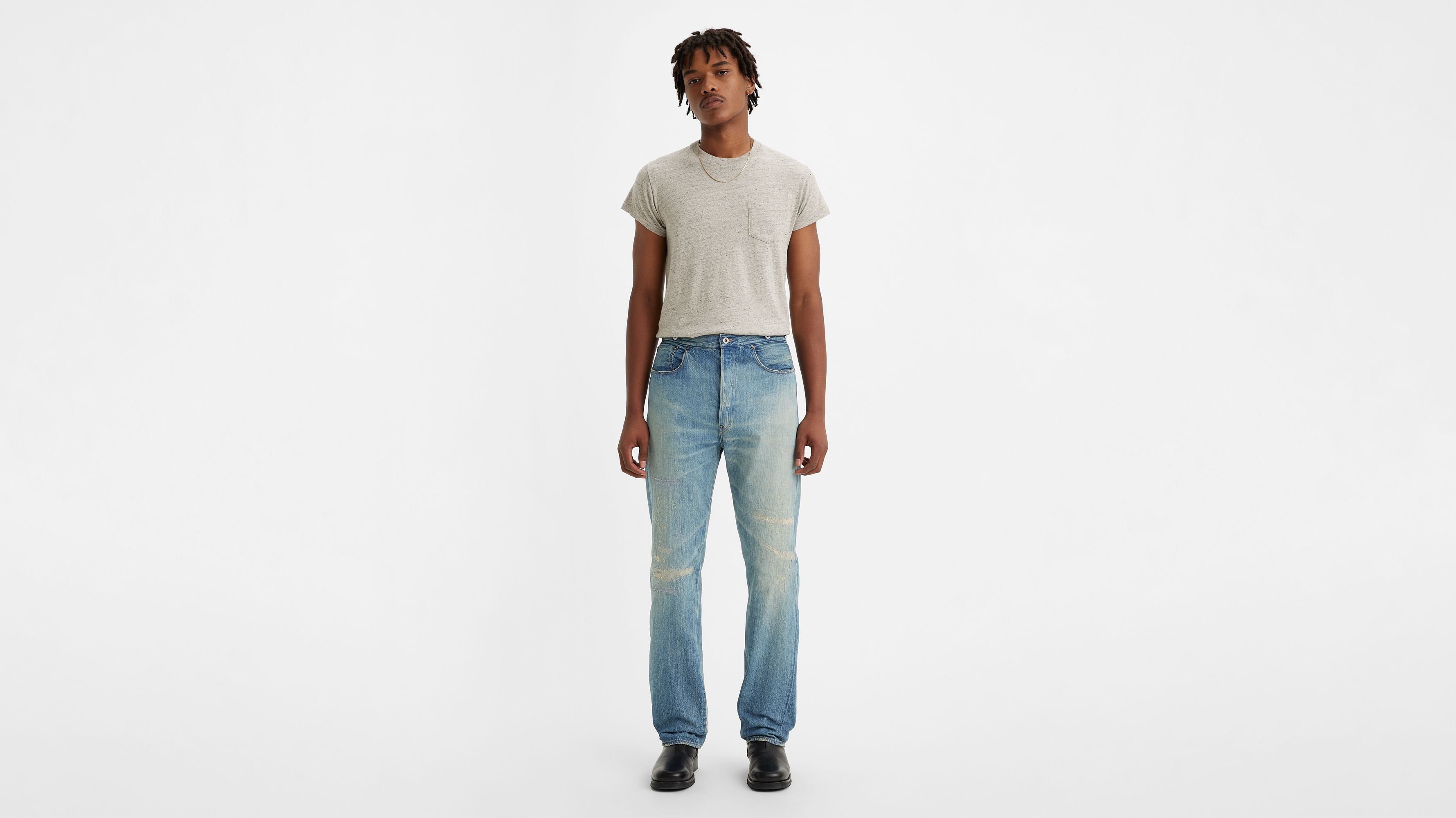 1890 501® Original Fit Selvedge Men's Jeans - Dark Wash