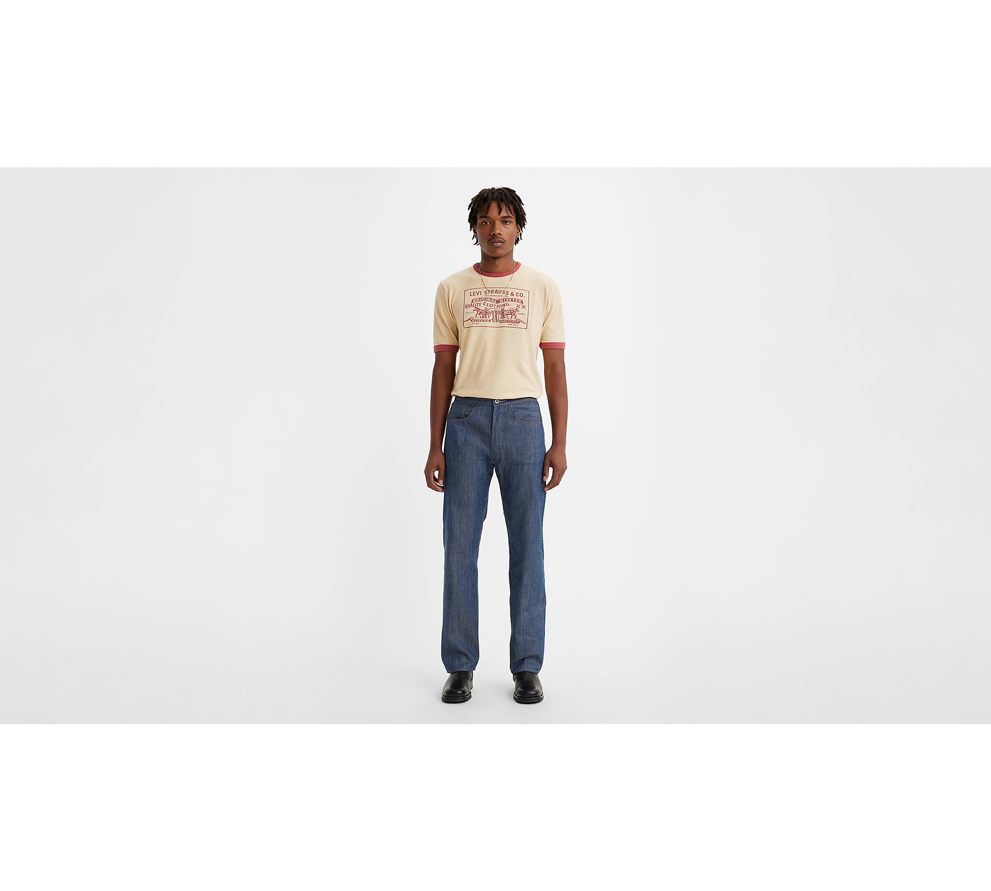 Mens 501 White Oak Cone Denim Jeans -  Norway
