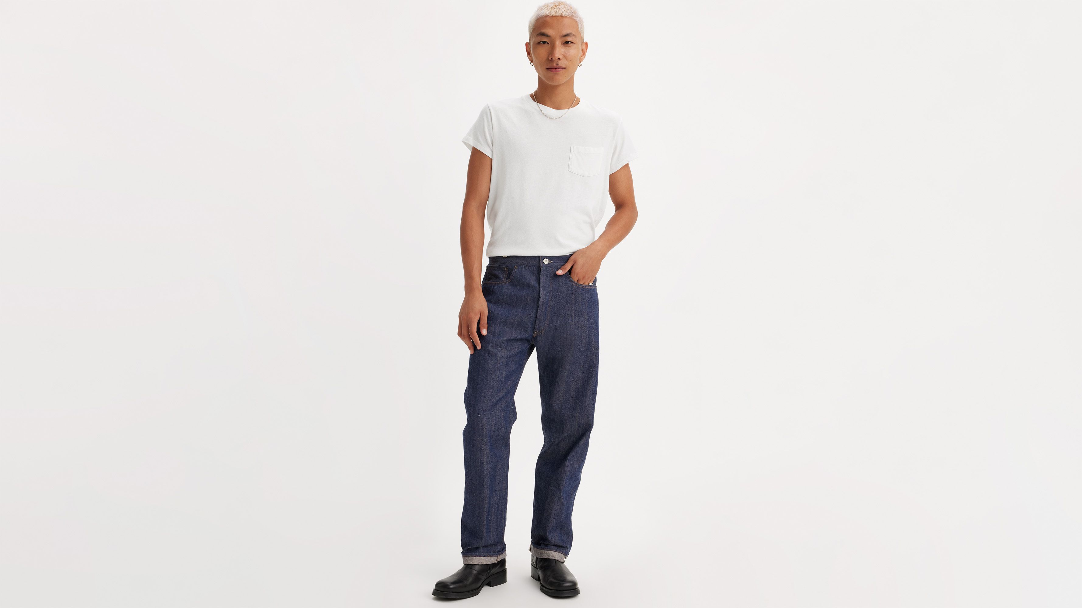 1890 501® Original Fit Selvedge Men's Jeans - Dark Wash | Levi's