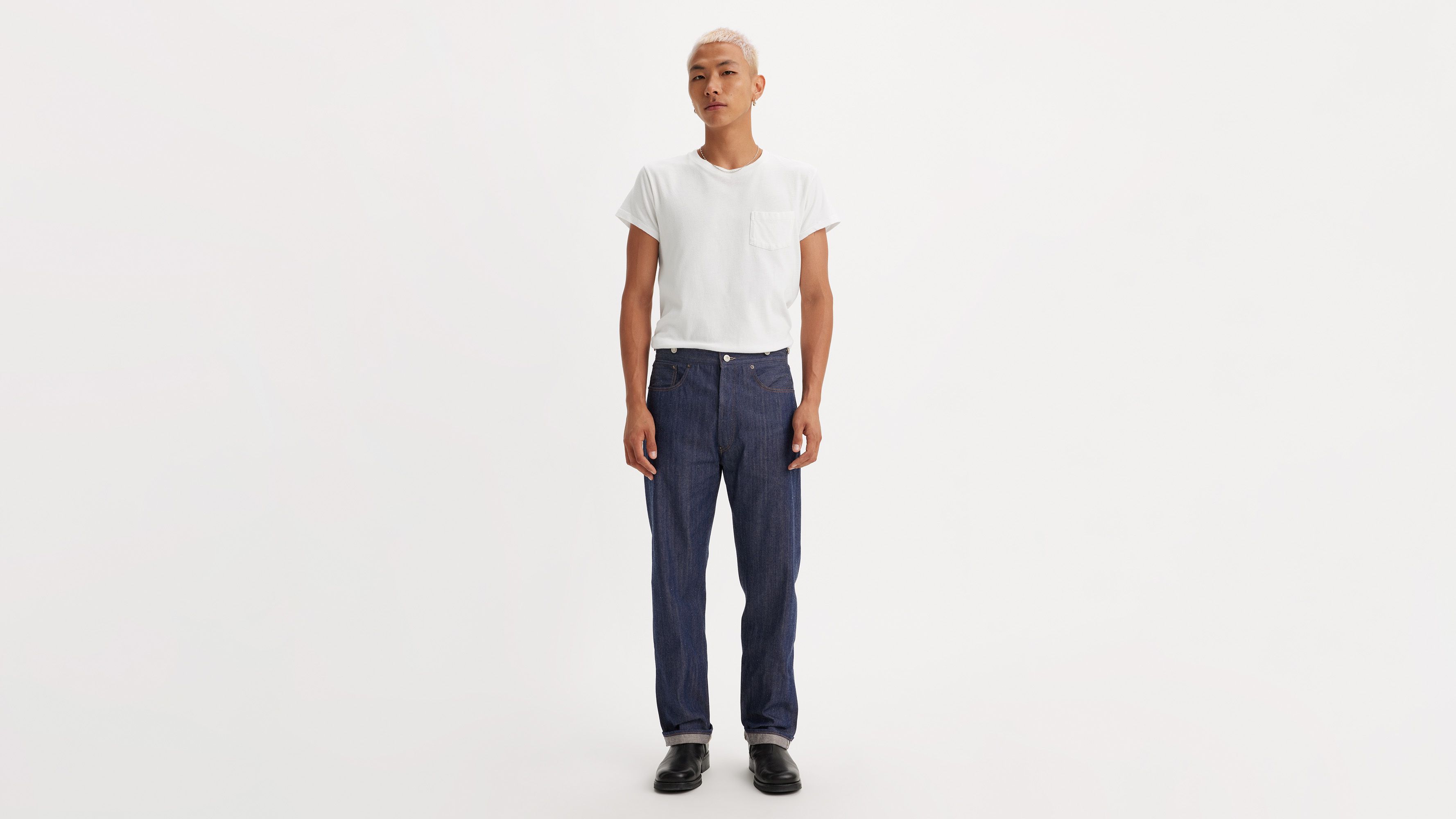 1890 501® Original Fit Selvedge Men's Jeans - Dark Wash | Levi's® US