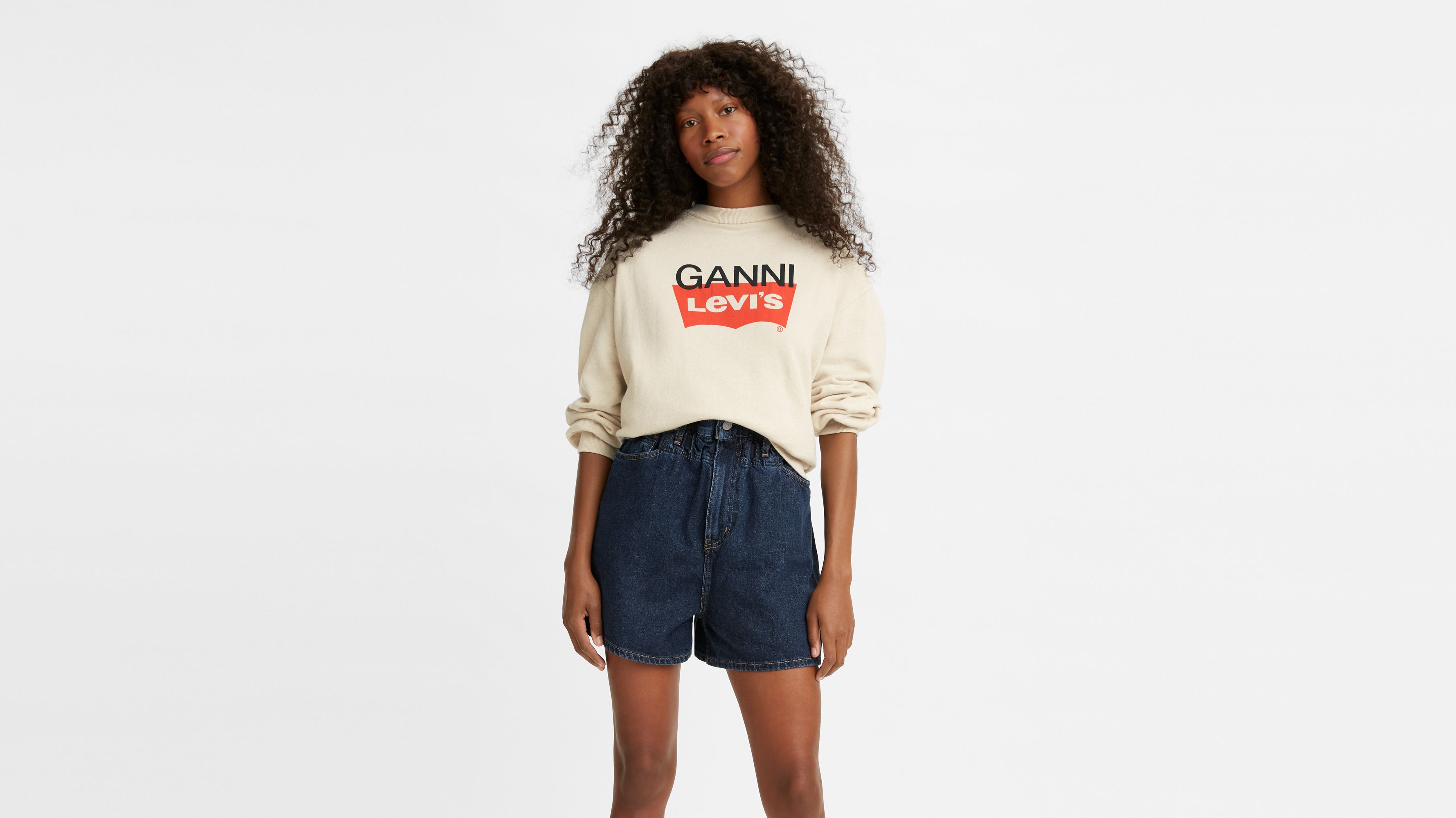 crop fleece sweatshirt levis