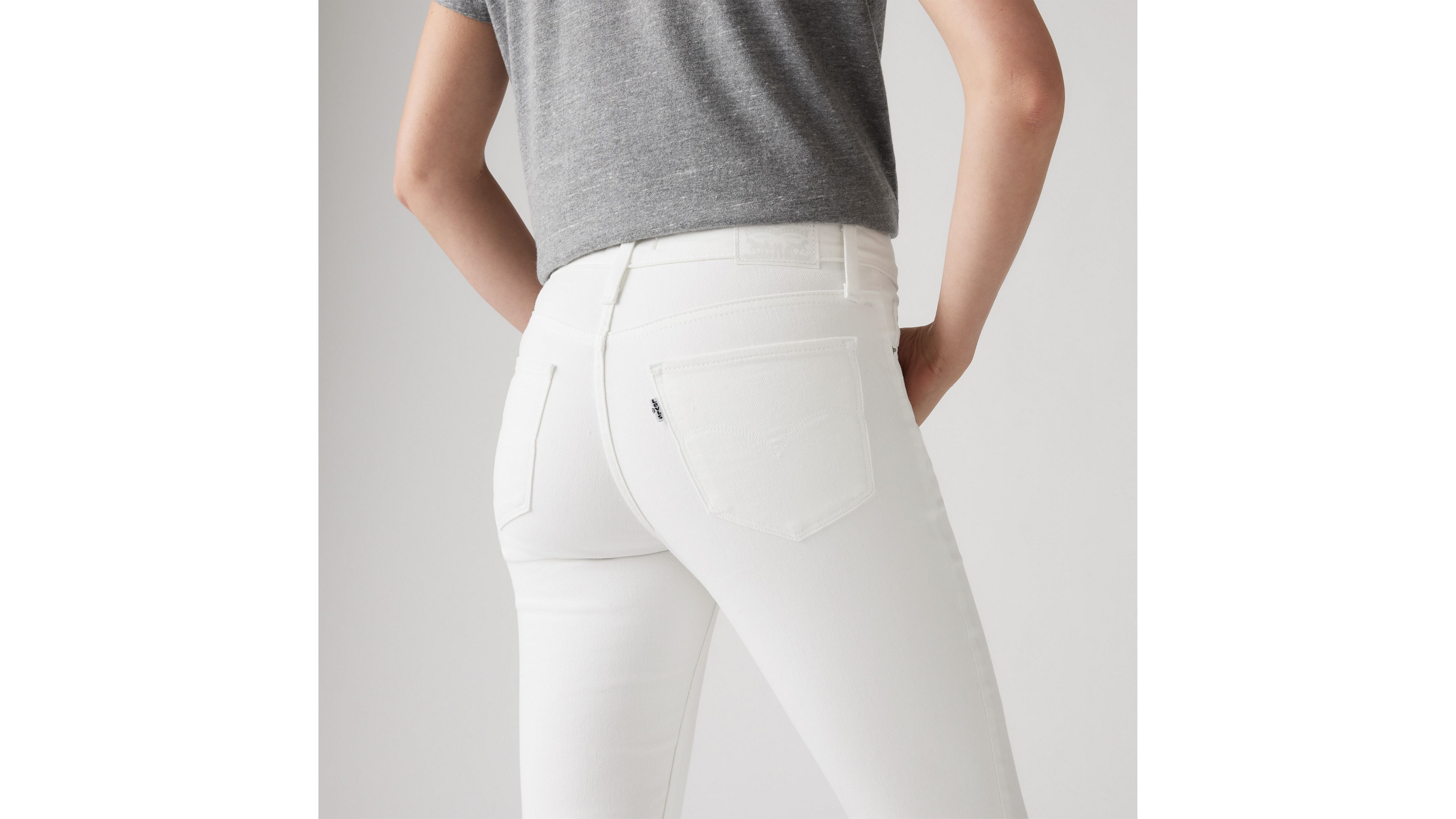 Shop Levi's 311 Shaping Skinny Capri Women's Jeans 33 In Soft Clean White