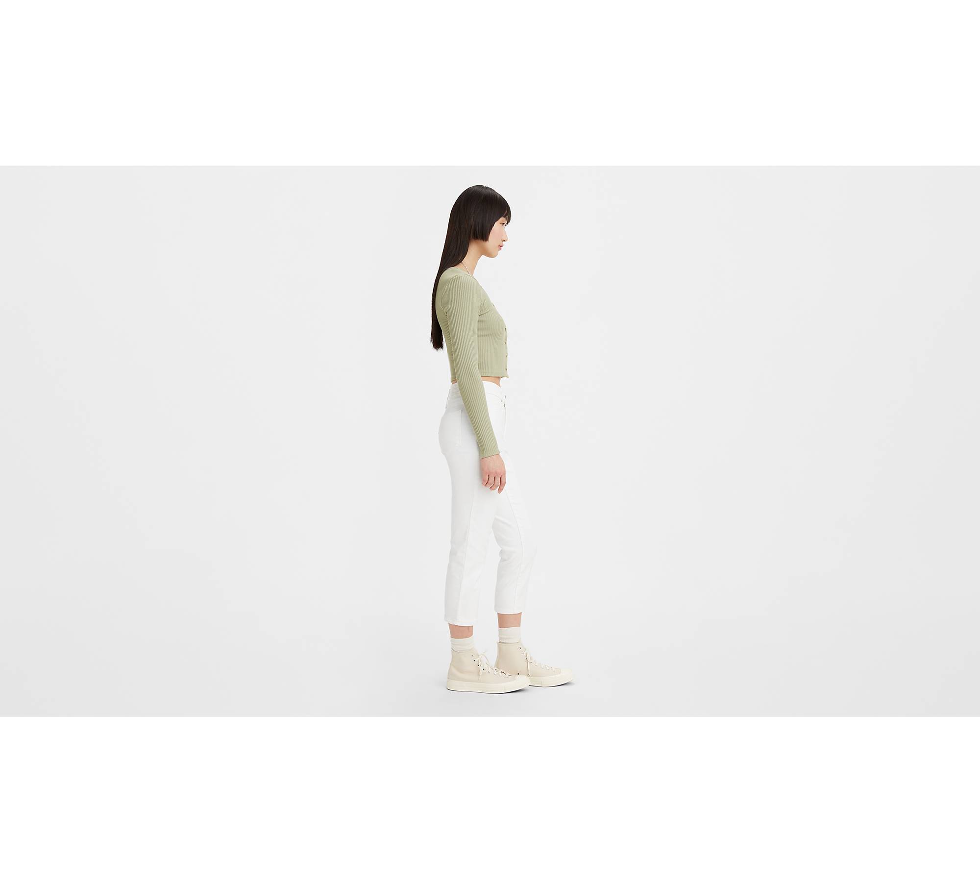 311 Shaping Skinny Capri Women's Jeans - White | Levi's® US