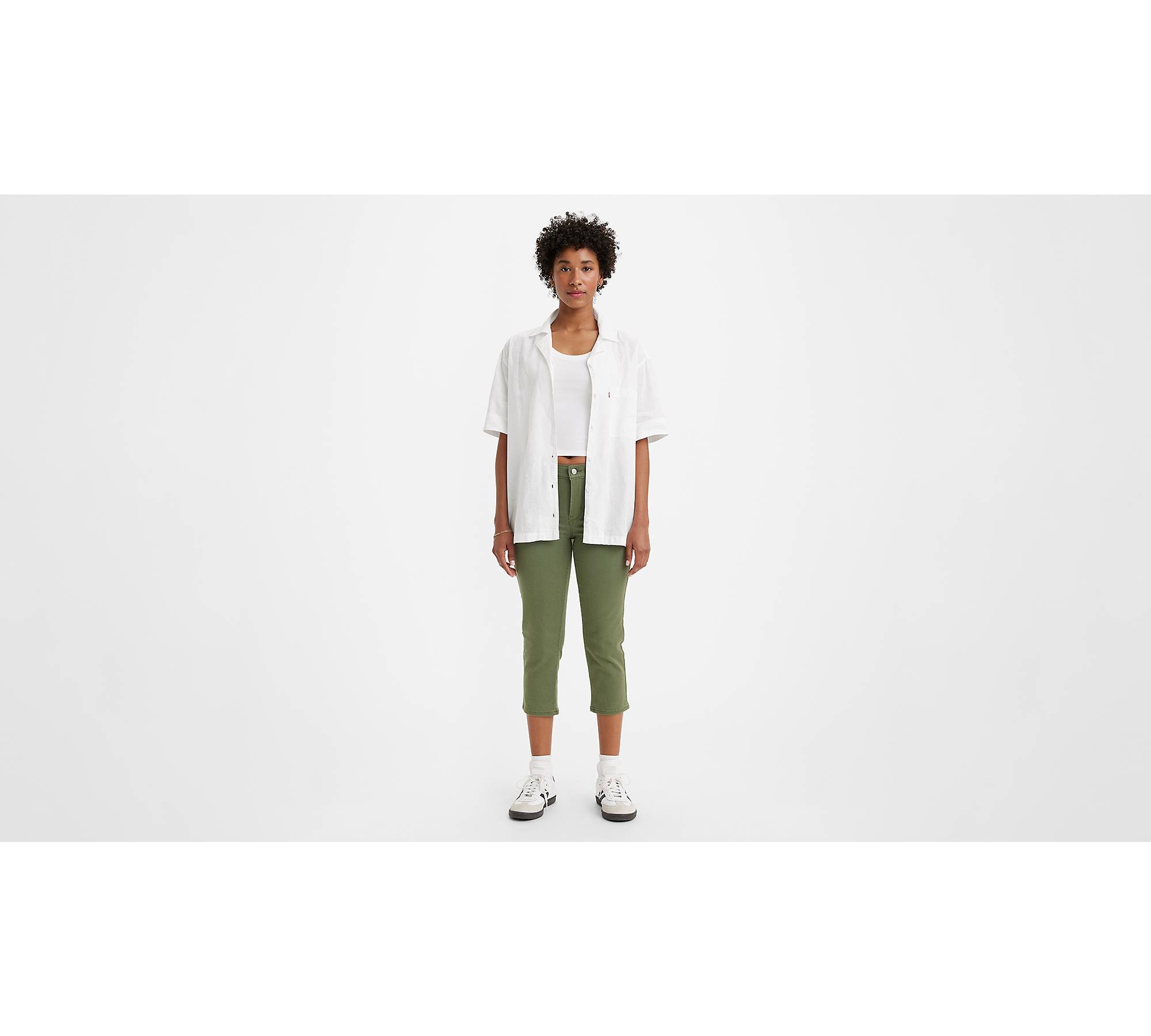 311 Shaping Skinny Capri Women's Jeans - Green