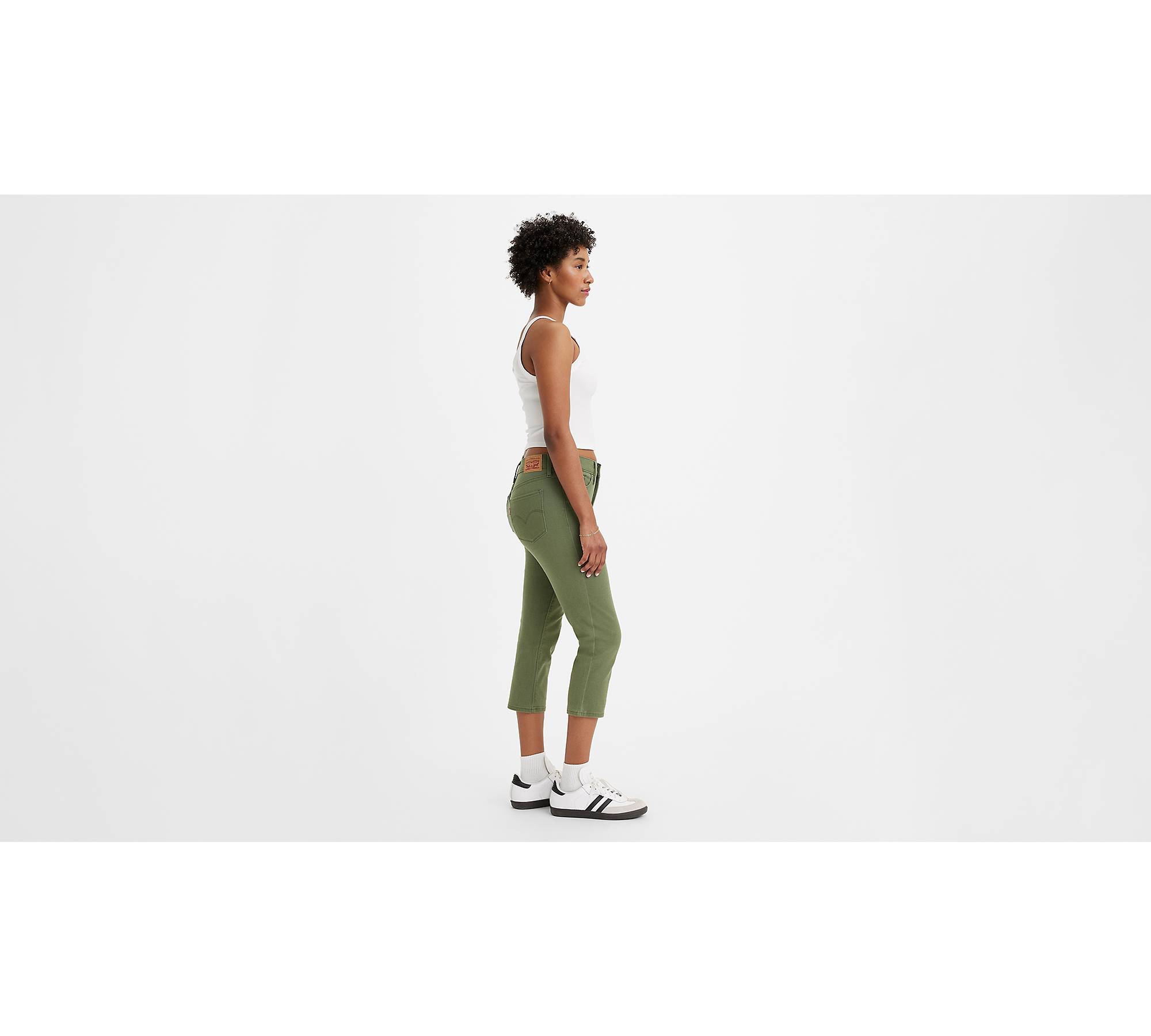 311 Shaping Skinny Capri Women\'s Jeans - Green | Levi\'s® US