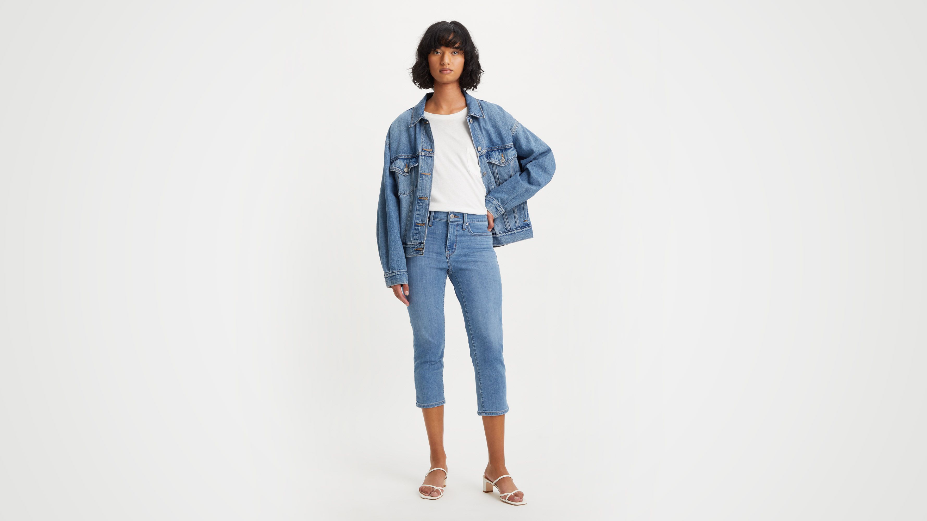 311 Shaping Skinny Capri Women's Jeans - Light Wash