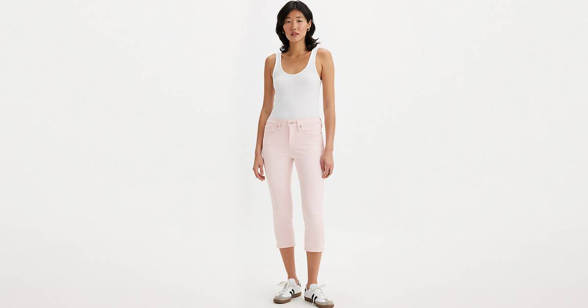 311 Shaping Skinny Capri Women's Jeans - Pink | Levi's® US