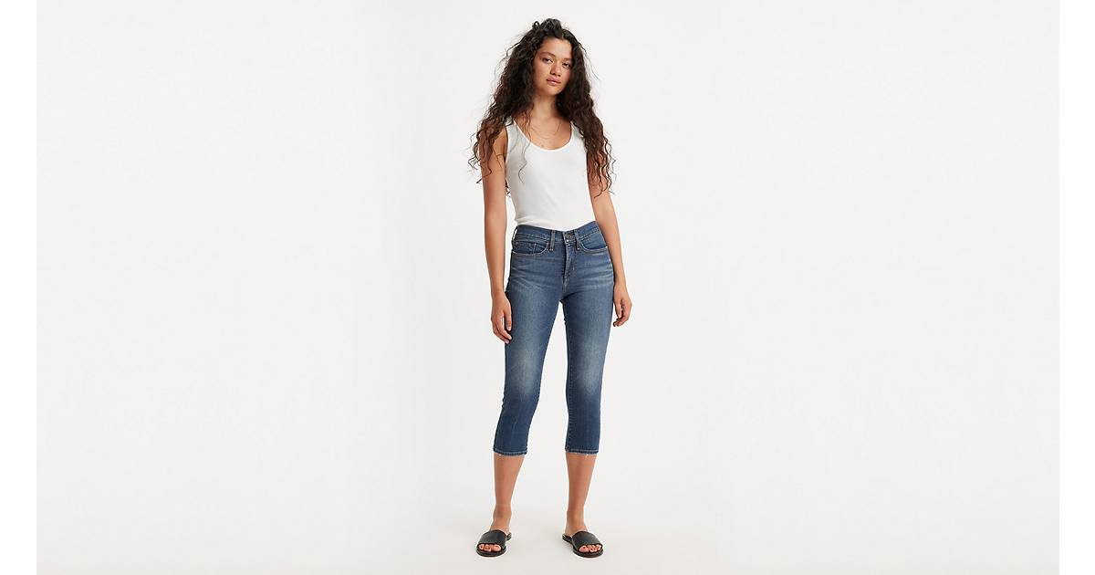 Levi\'s® Dark Shaping Jeans 311 Capri - Skinny Wash US Women\'s |