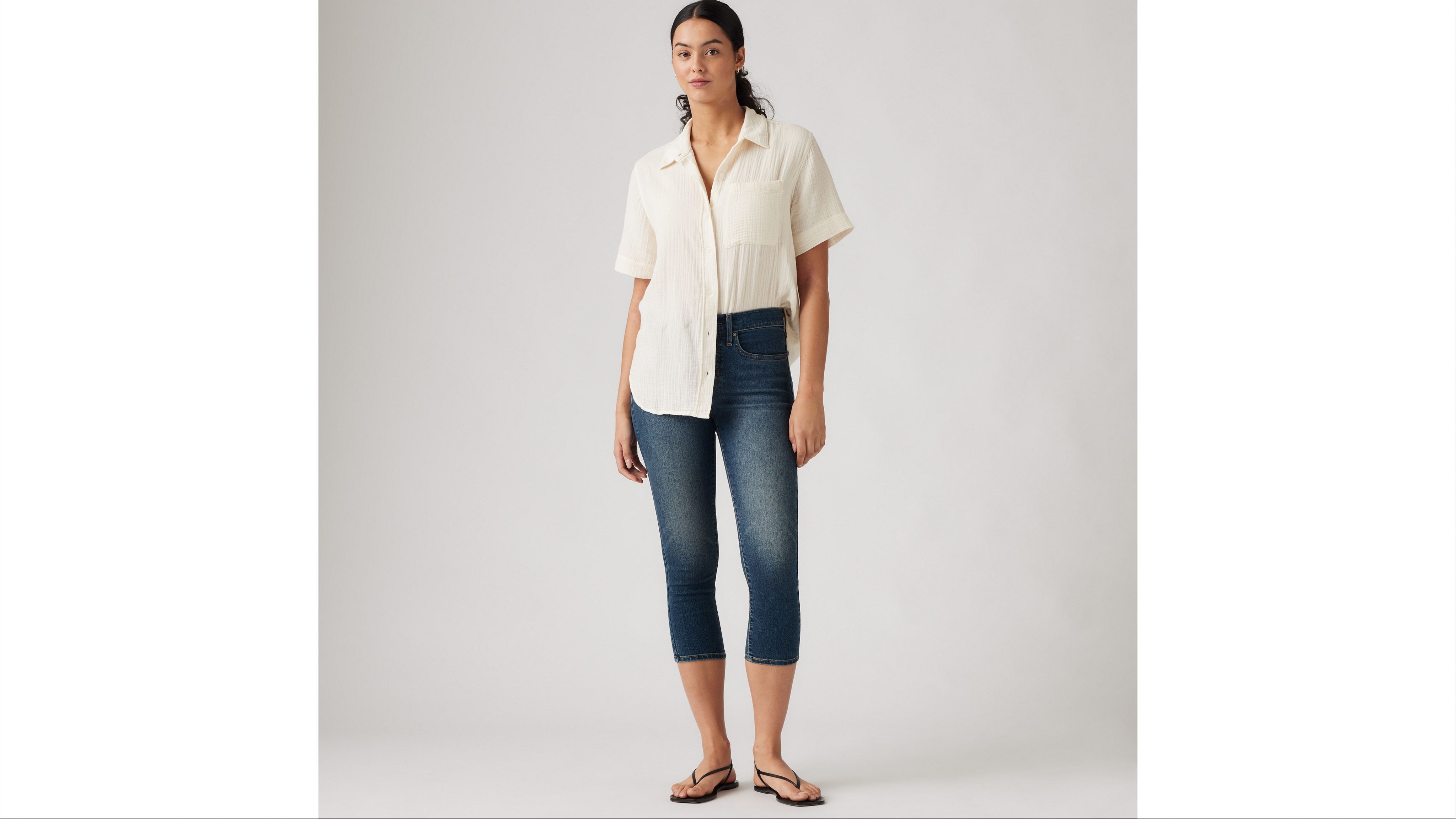 311 Capri filiforme moulant pour femme 1