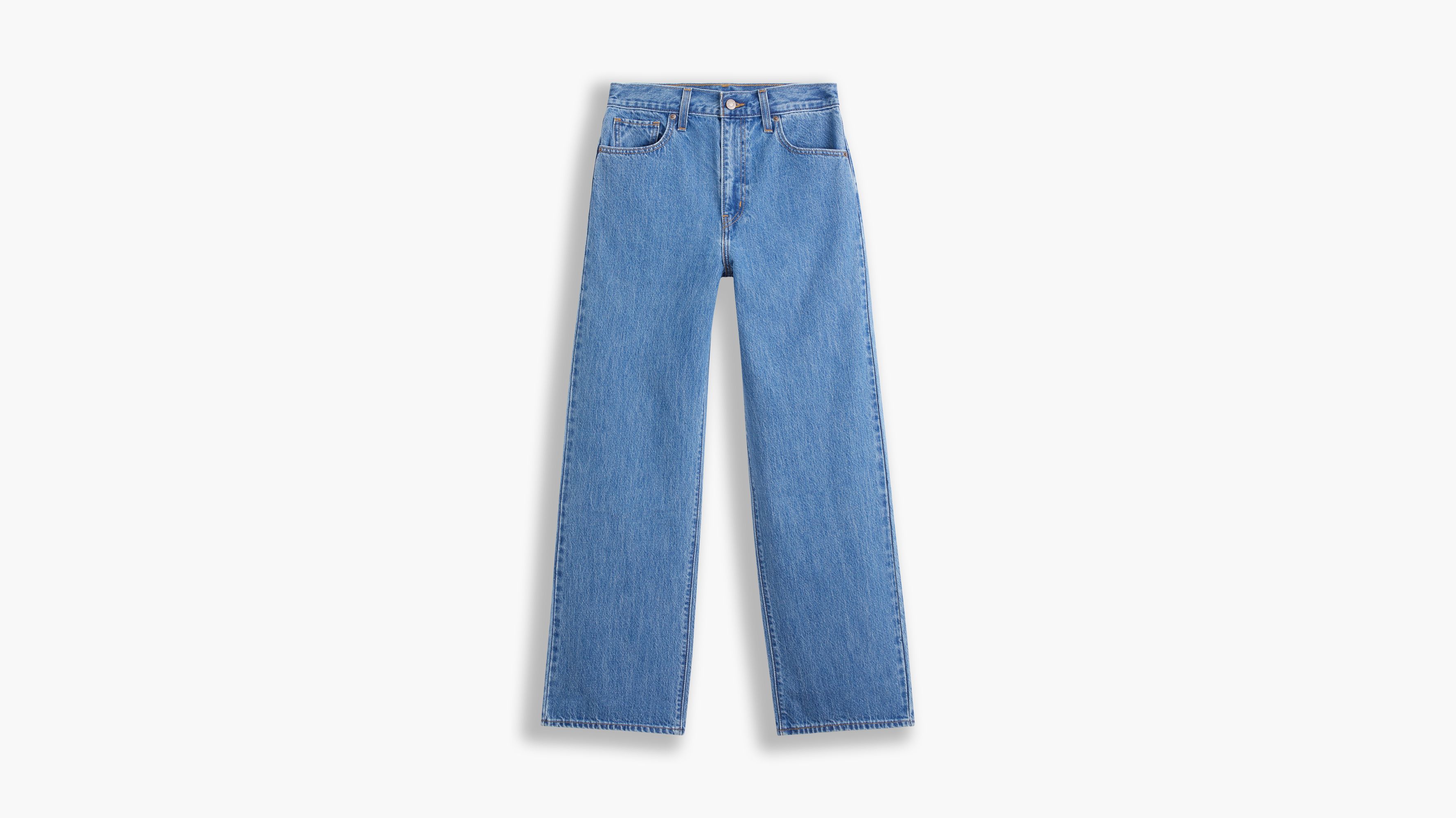 Levi's high waisted straight jeans in blue