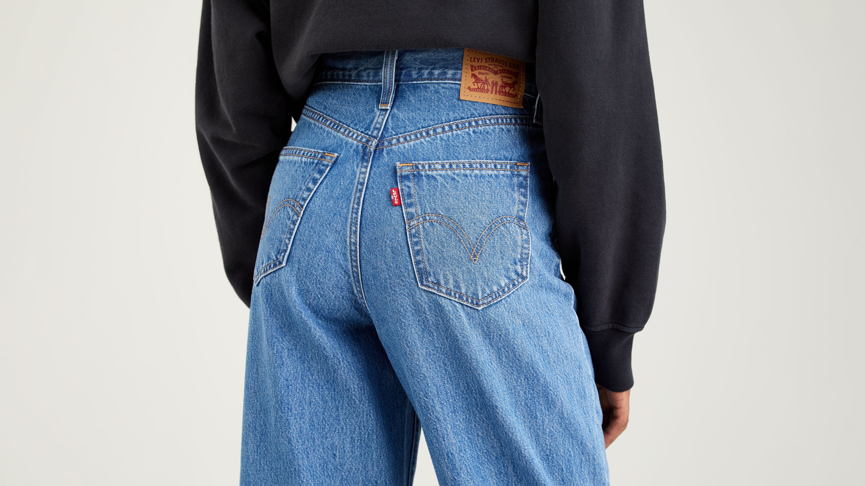 High-waisted Straight Jeans - Blue | Levi's® GB