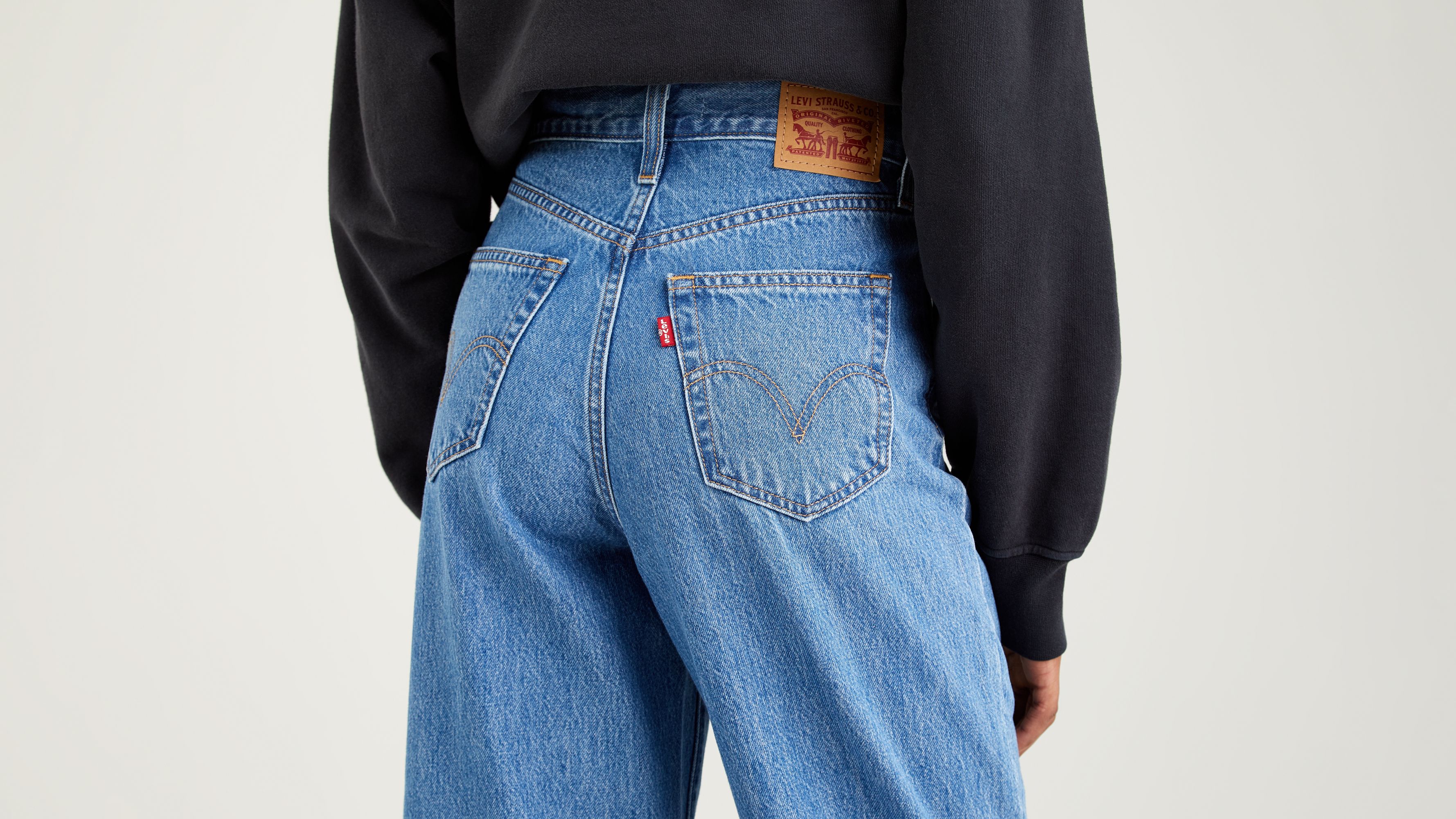 Levis high waist on sale straight leg jeans