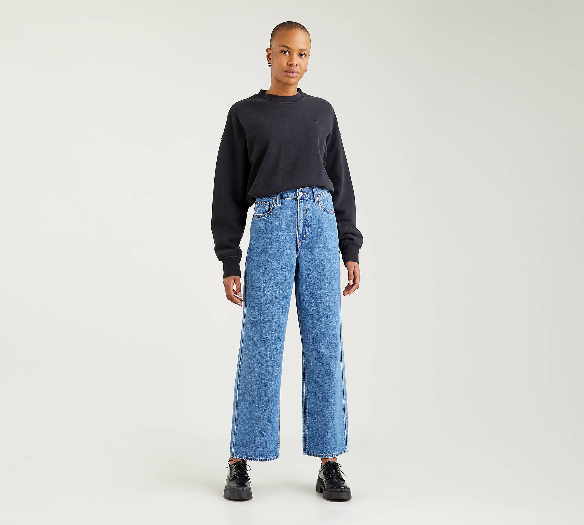 High-waisted Straight Jeans - Blue | Levi's® IE