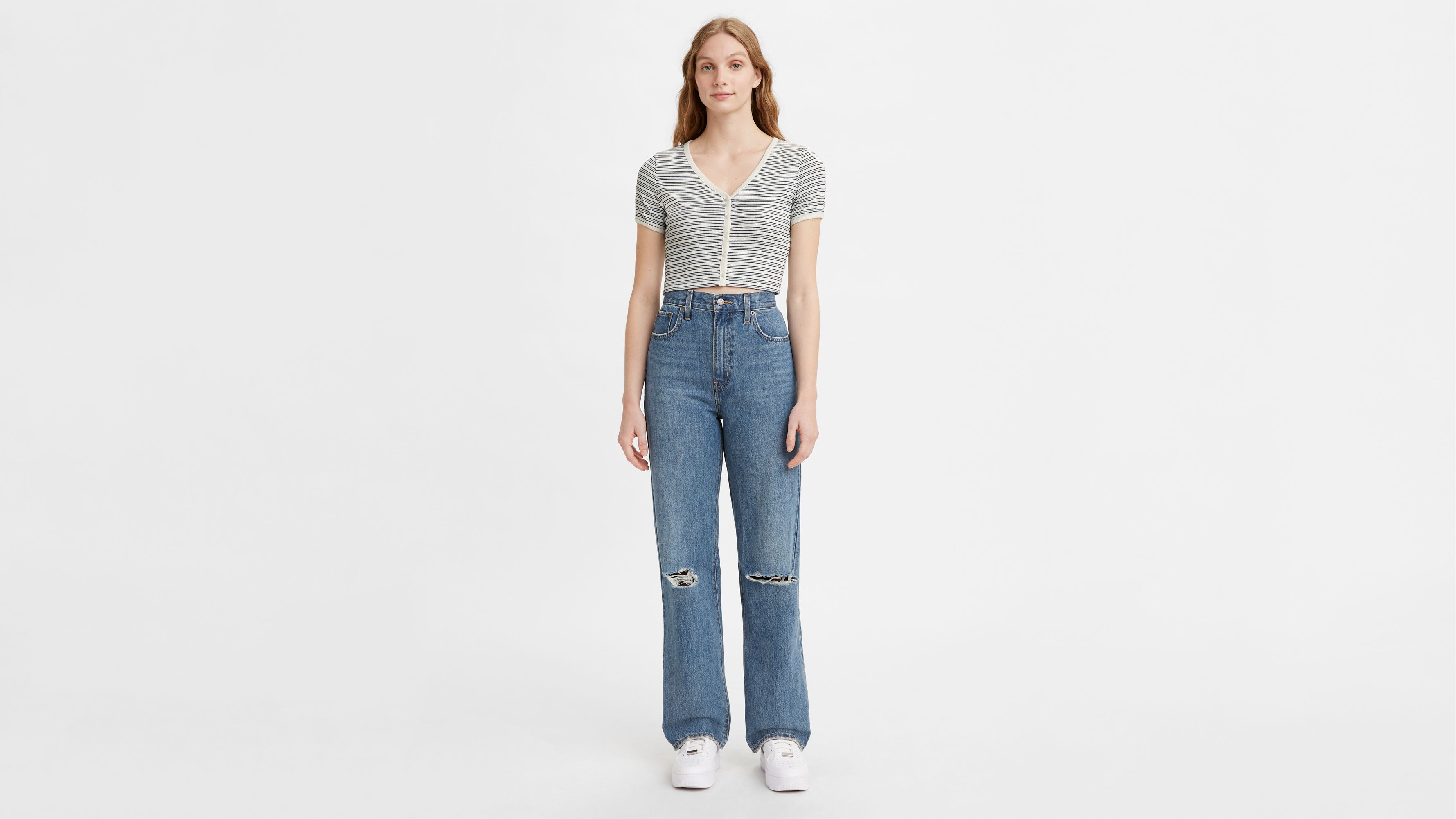 High Waisted Straight Women's Jeans 1