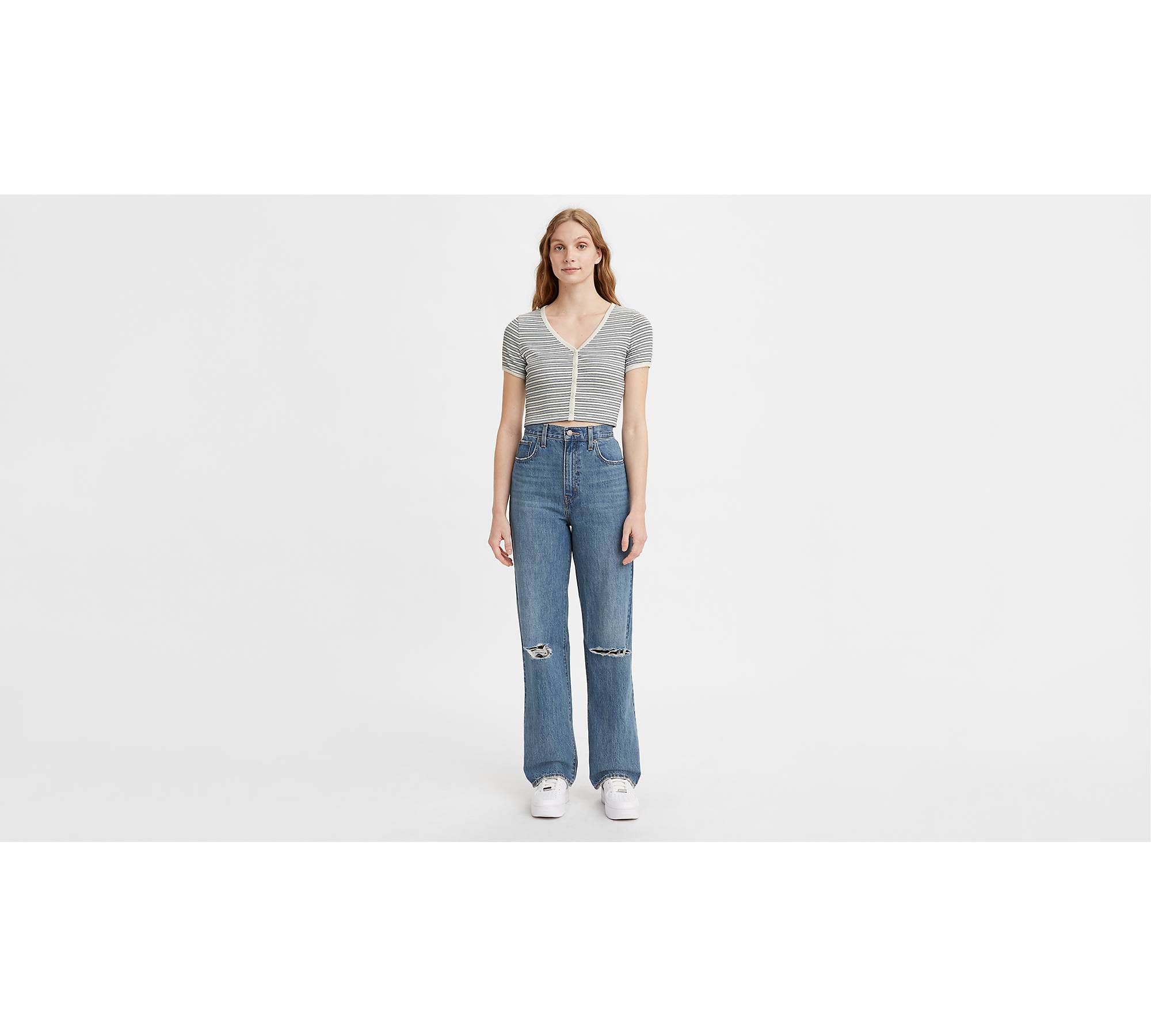 Levi's Women's High Waisted Taper Jeans, Don't at me, 29 (US 8) 