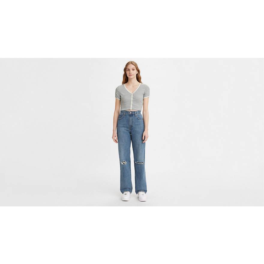 High Waisted Straight Women's Jeans 1