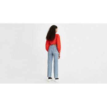 High Waisted Straight Jeans 3