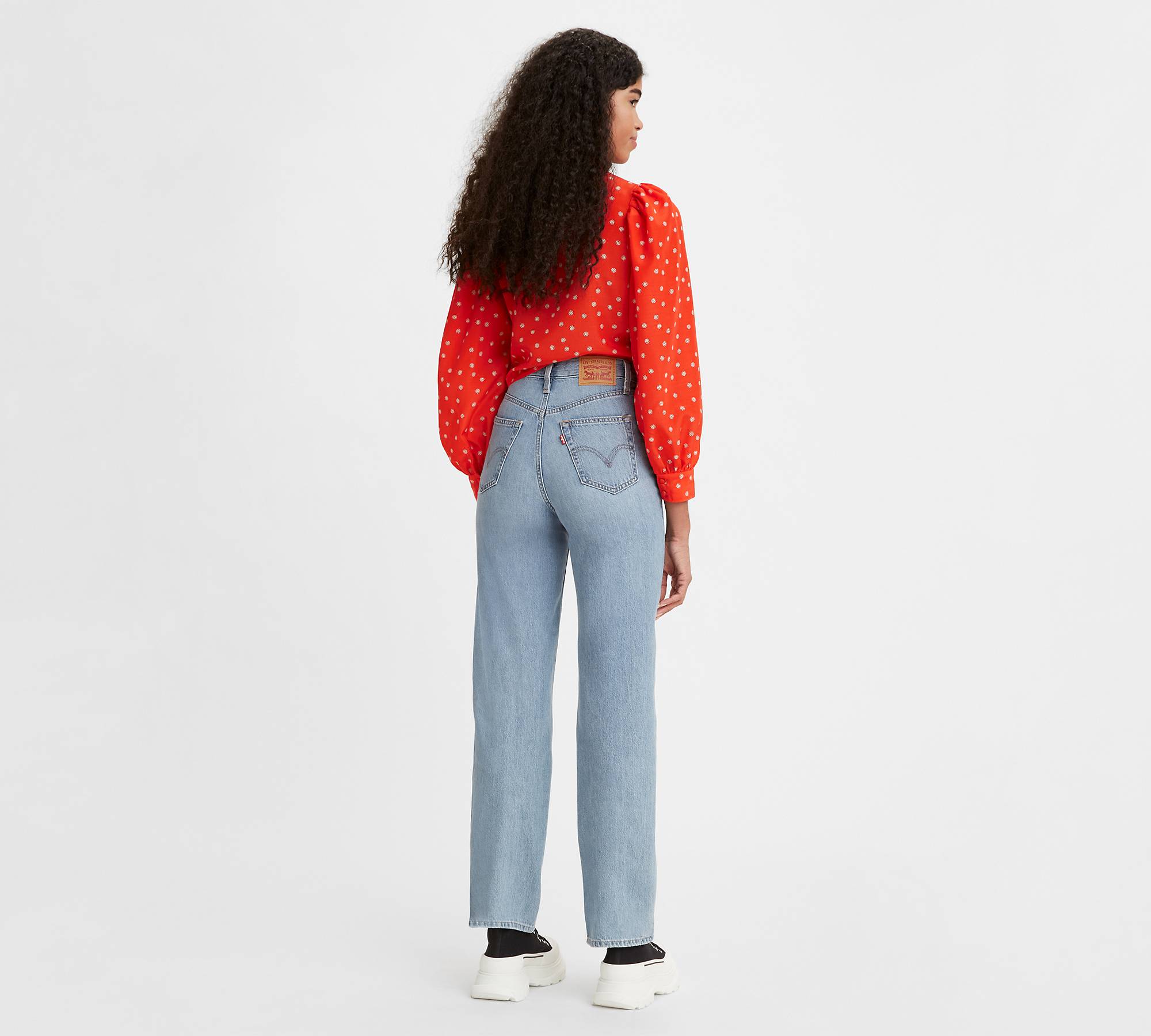 High Waisted Straight Jeans - Blue | Levi's® XK