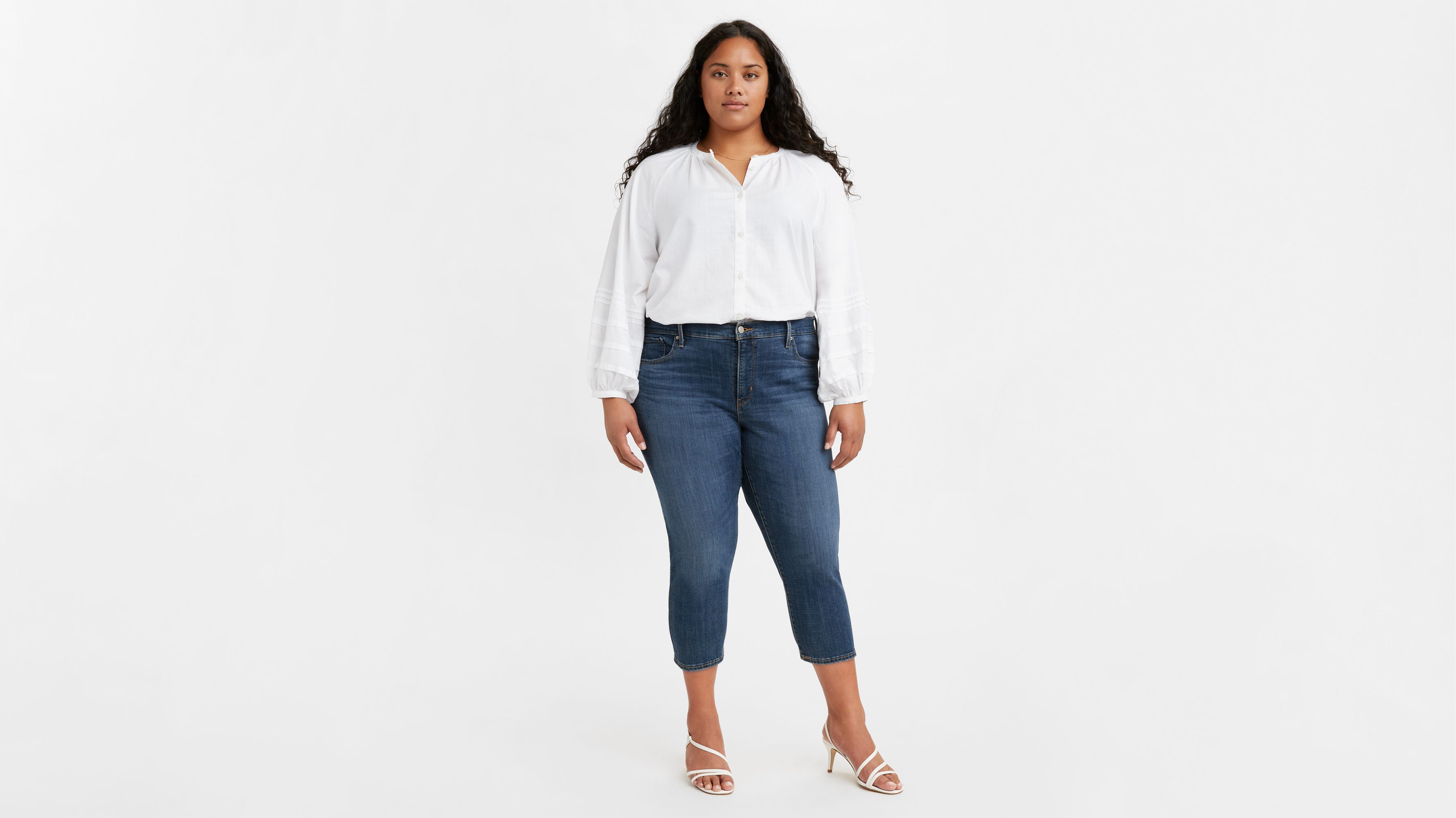 1826 jeans Womens Plus Size Cotton Stretch CAPRI Pants Sizes 16 & 20