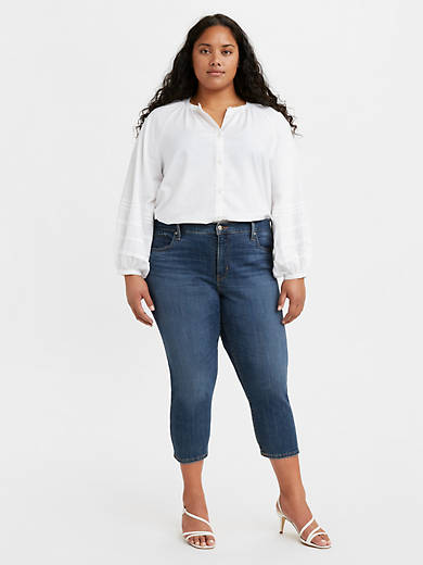 311 Shaping Skinny Capri Women's Jeans (plus Size) - Dark Wash | Levi's® US
