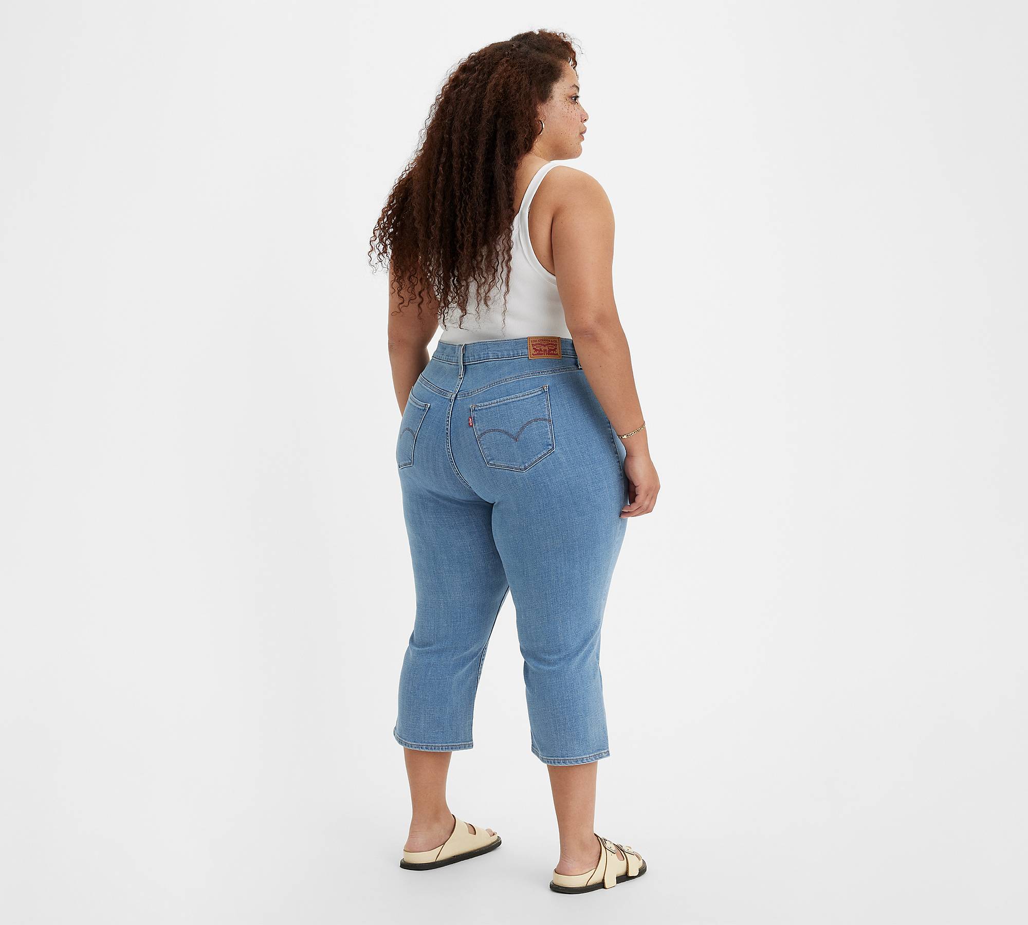 311 Shaping Skinny Capri Women's Jeans (plus Size) - Light Wash | Levi ...