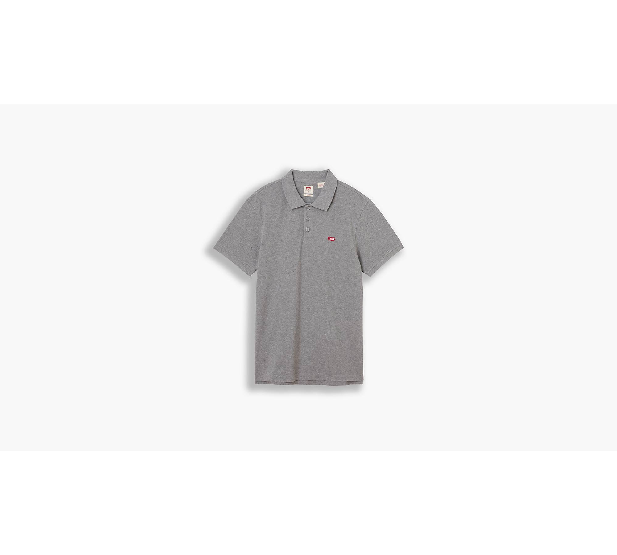 Levi's Housemark Polo T-Shirt Homme, Medium Grey Heather, XS