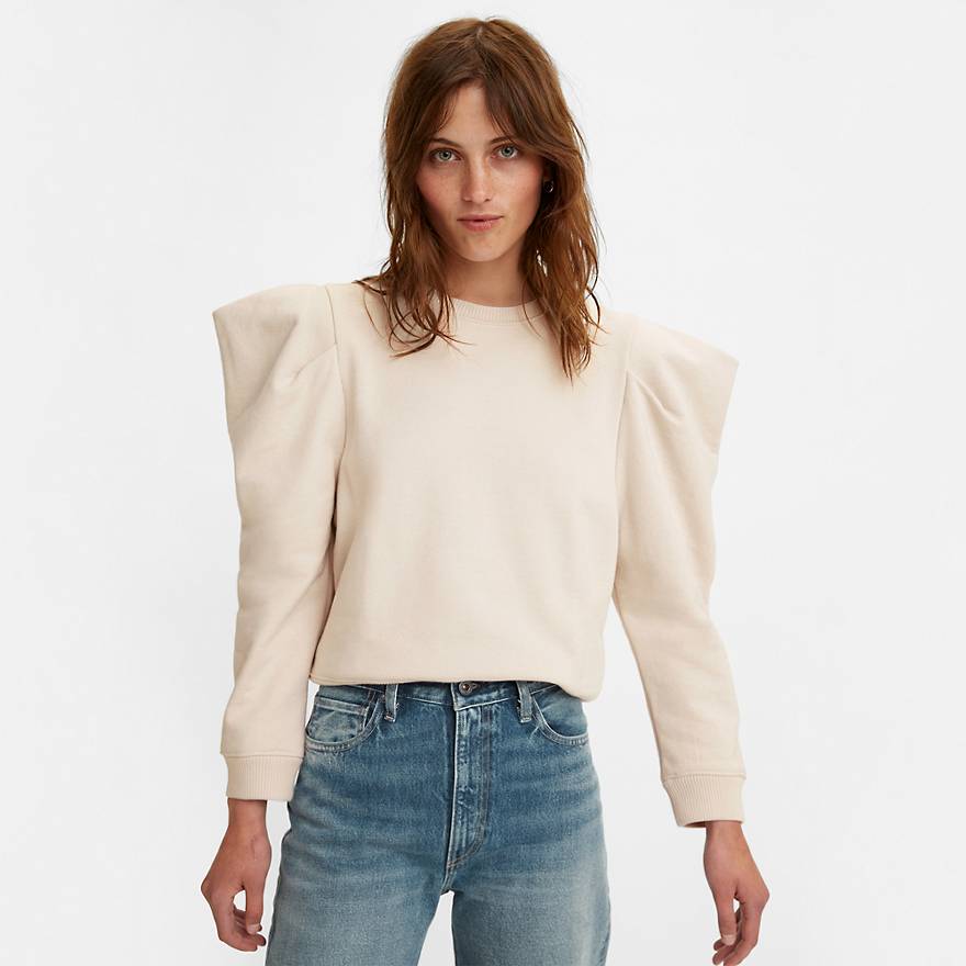 Levi's® Made & Crafted® Angle Sleeve Top - Neutral | Levi's® DE