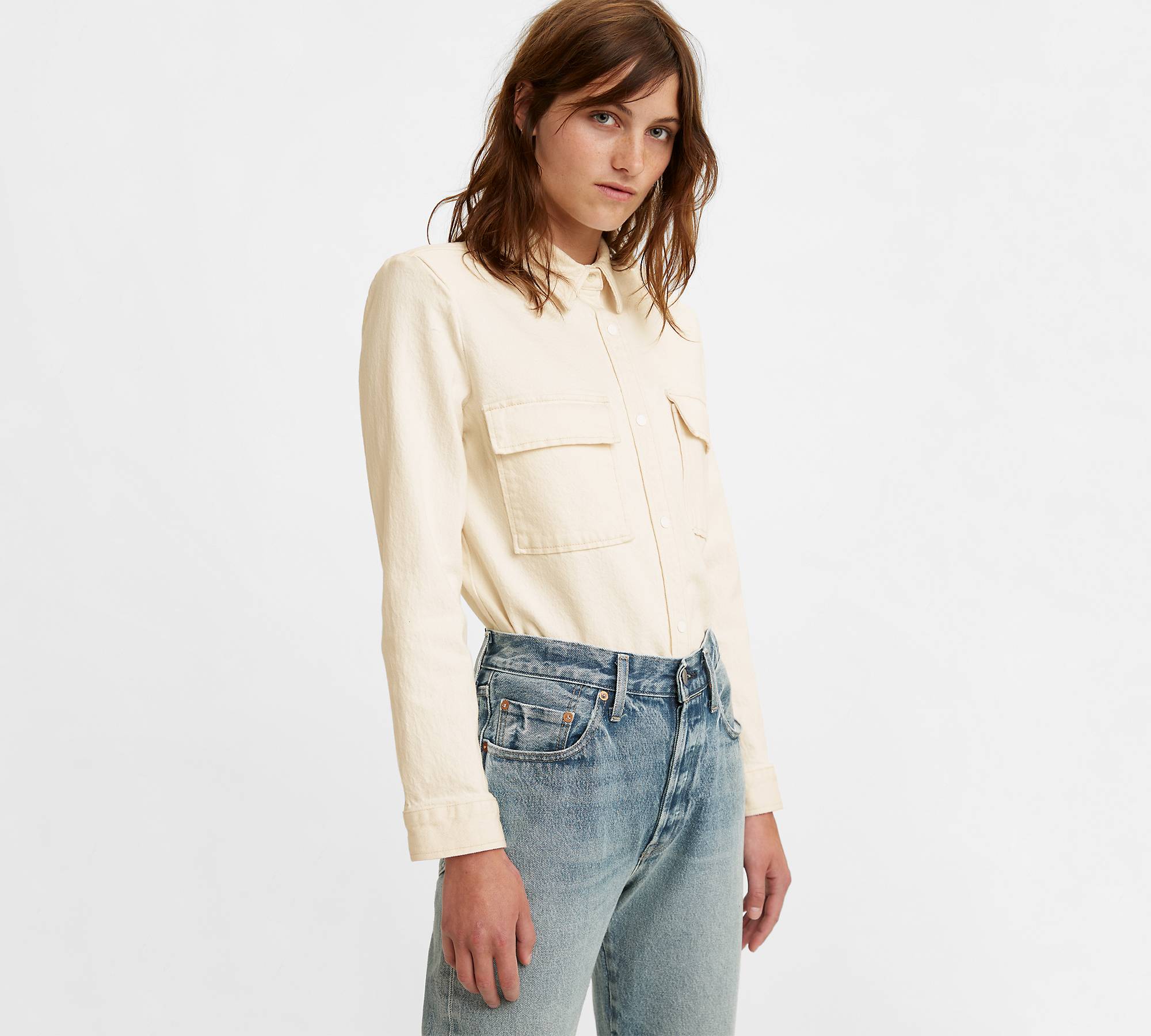 Levi's® Made & Crafted® Bold Shoulder Shirt - Neutral | Levi's® GB