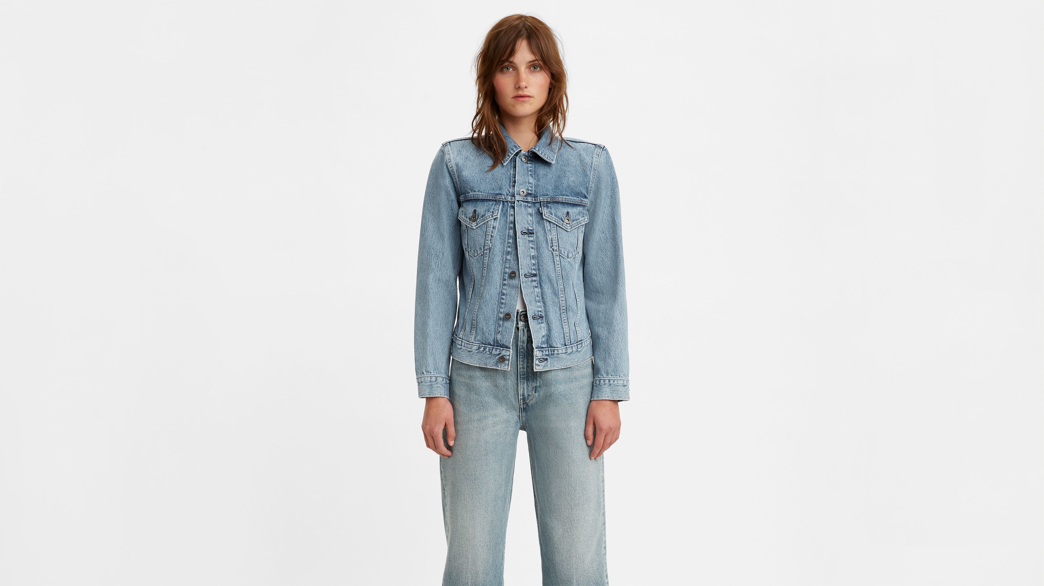 levis long denim coat