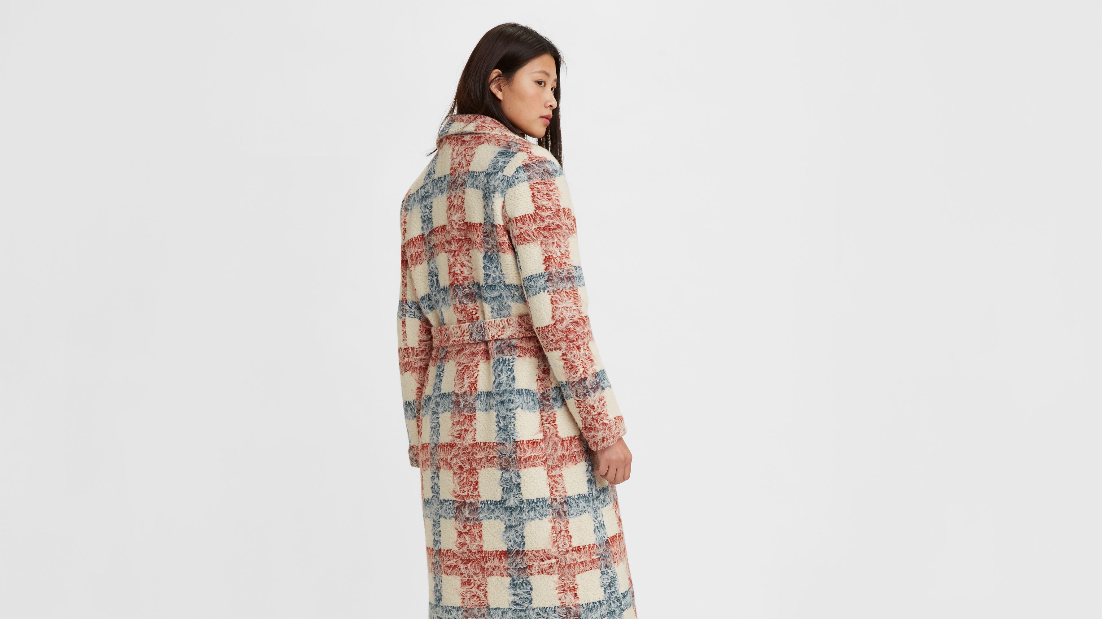Brush Plaid Overcoat 2