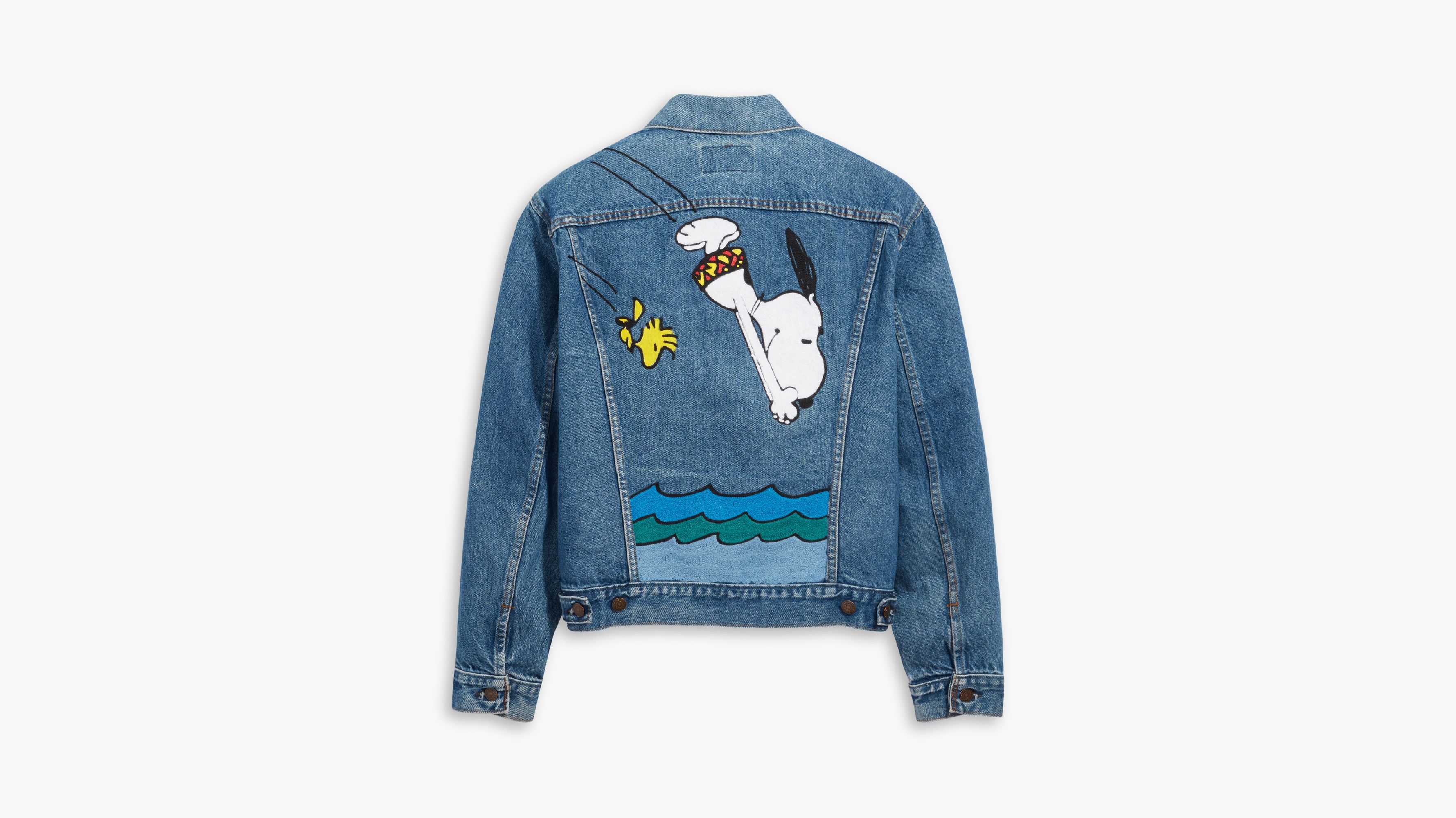 snoopy levis jacket