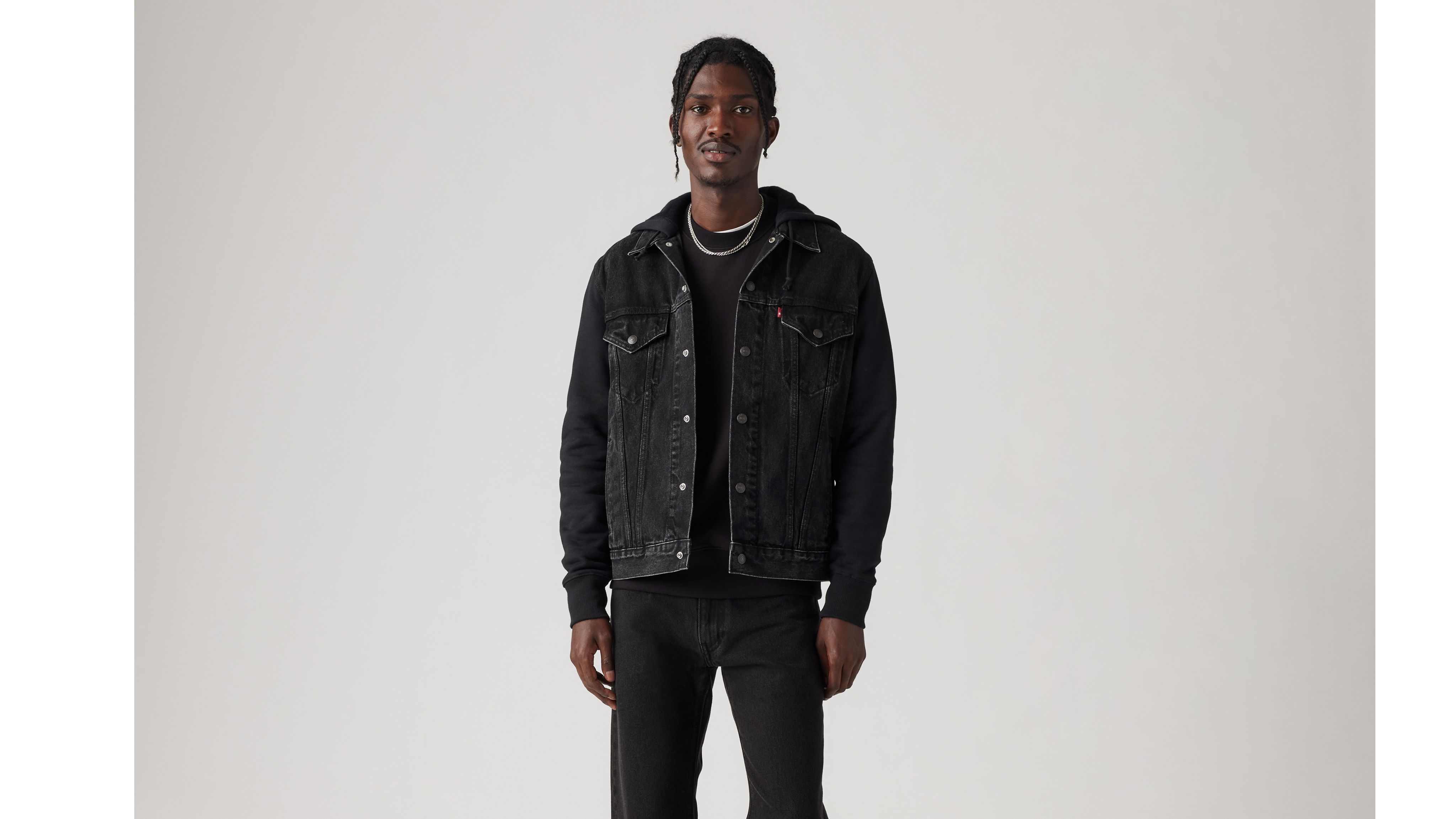 Levis black coat best sale