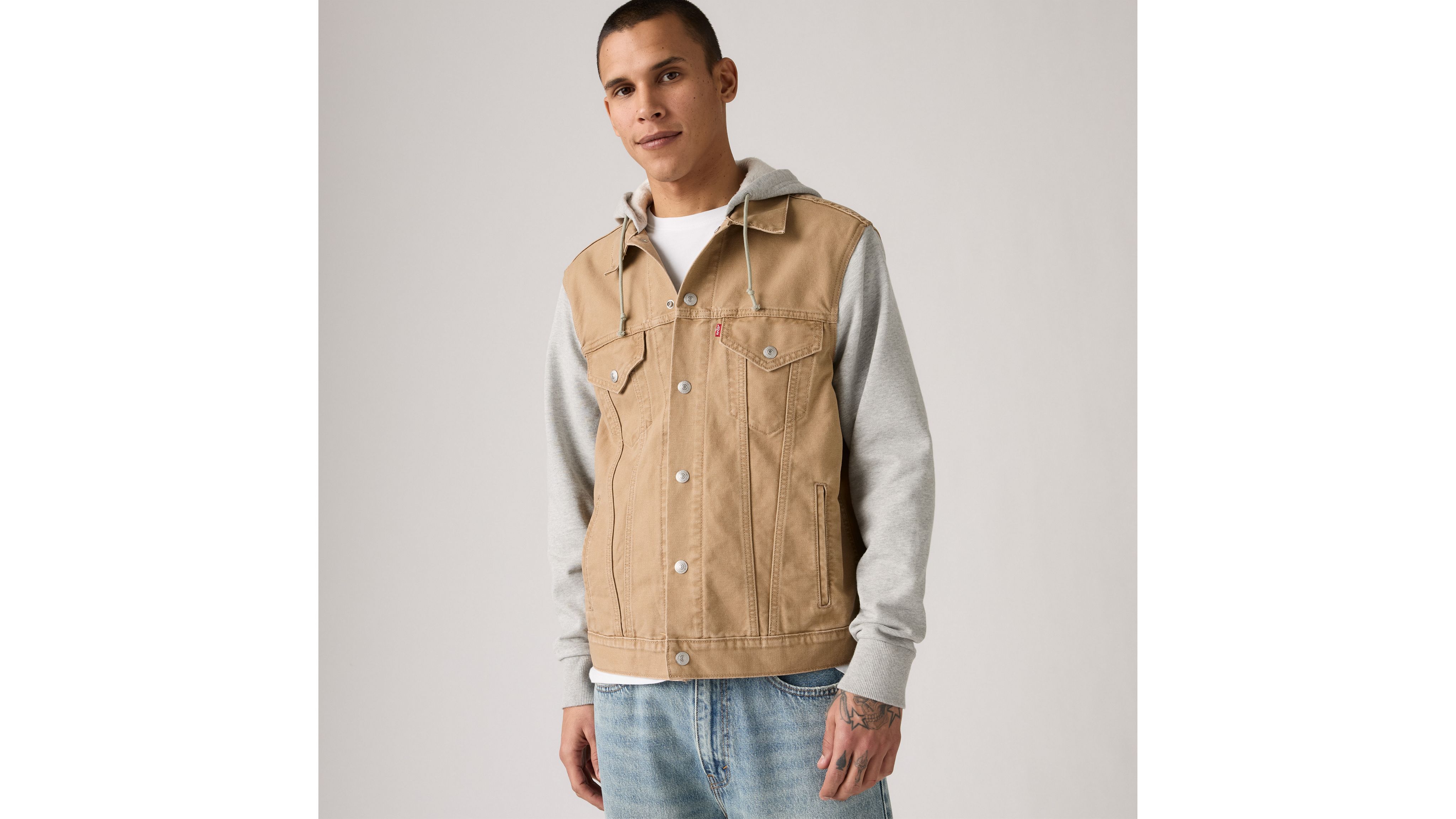 Hybrid Hoodie Trucker Jacket 1