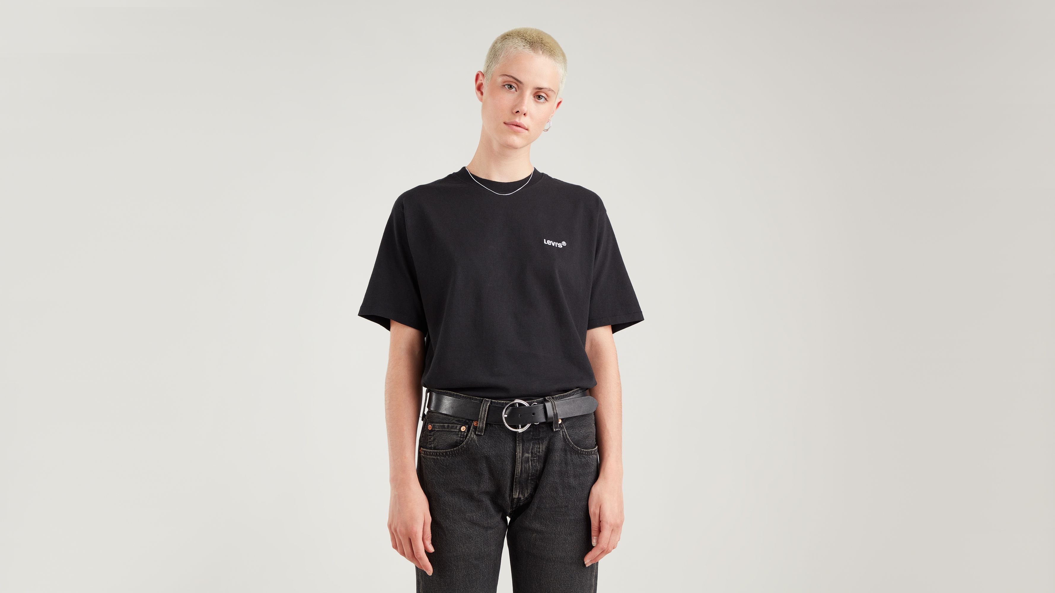 Levis t shirt black shop and red