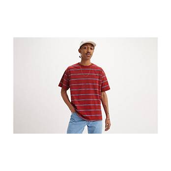 Striped Red Tab™ Vintage T-Shirt 1