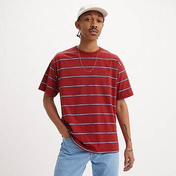 Striped Red Tab™ Vintage T-Shirt 1