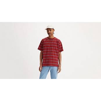 Striped Red Tab™ Vintage T-Shirt 2