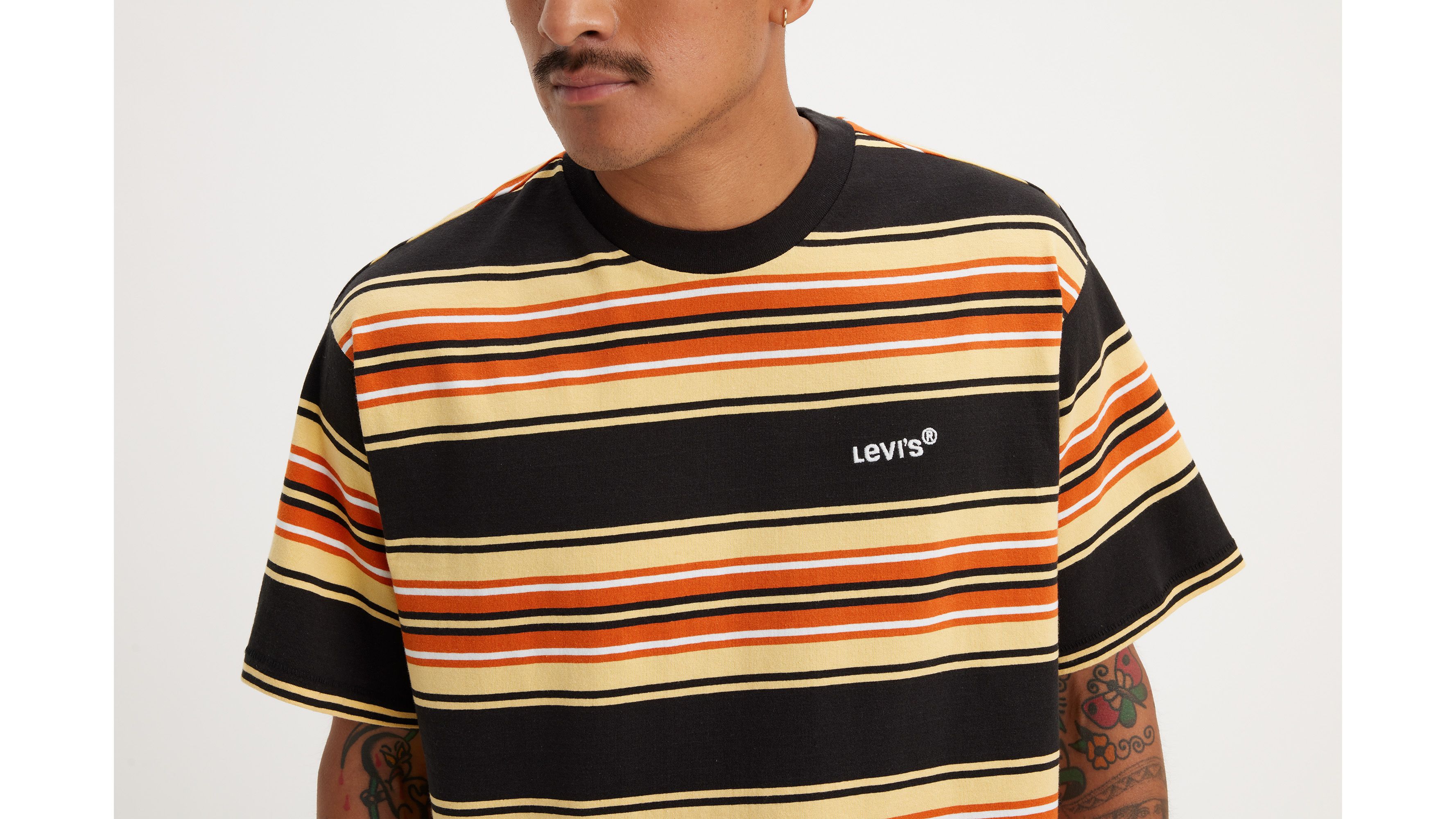 Striped Red Tab™ Vintage T-Shirt 4